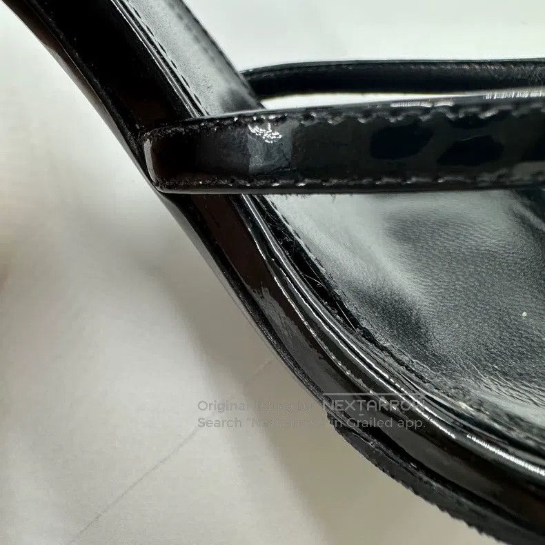 Saint Laurent Paris Saint Laurent Paris Black Patent Leather High Heel Sandals Size US 4.5 / IT 34.5 - 8 Thumbnail