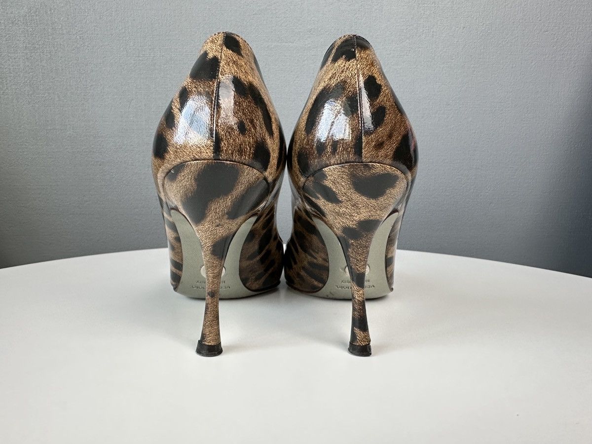 Dolce & Gabbana DOLCE & GABBANA Patent Leather Pumps Leopard Print Heels 37 Size US 7 / IT 37 - 4 Thumbnail