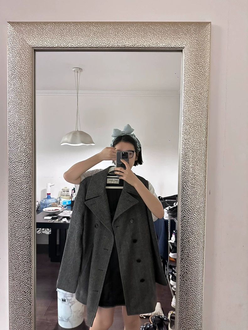 Saint Laurent Paris Saint Laurent Paris Saint Laurent Houndstooth Wool Coat fo Size US M / EU 48-50 / 2 - 5 Thumbnail