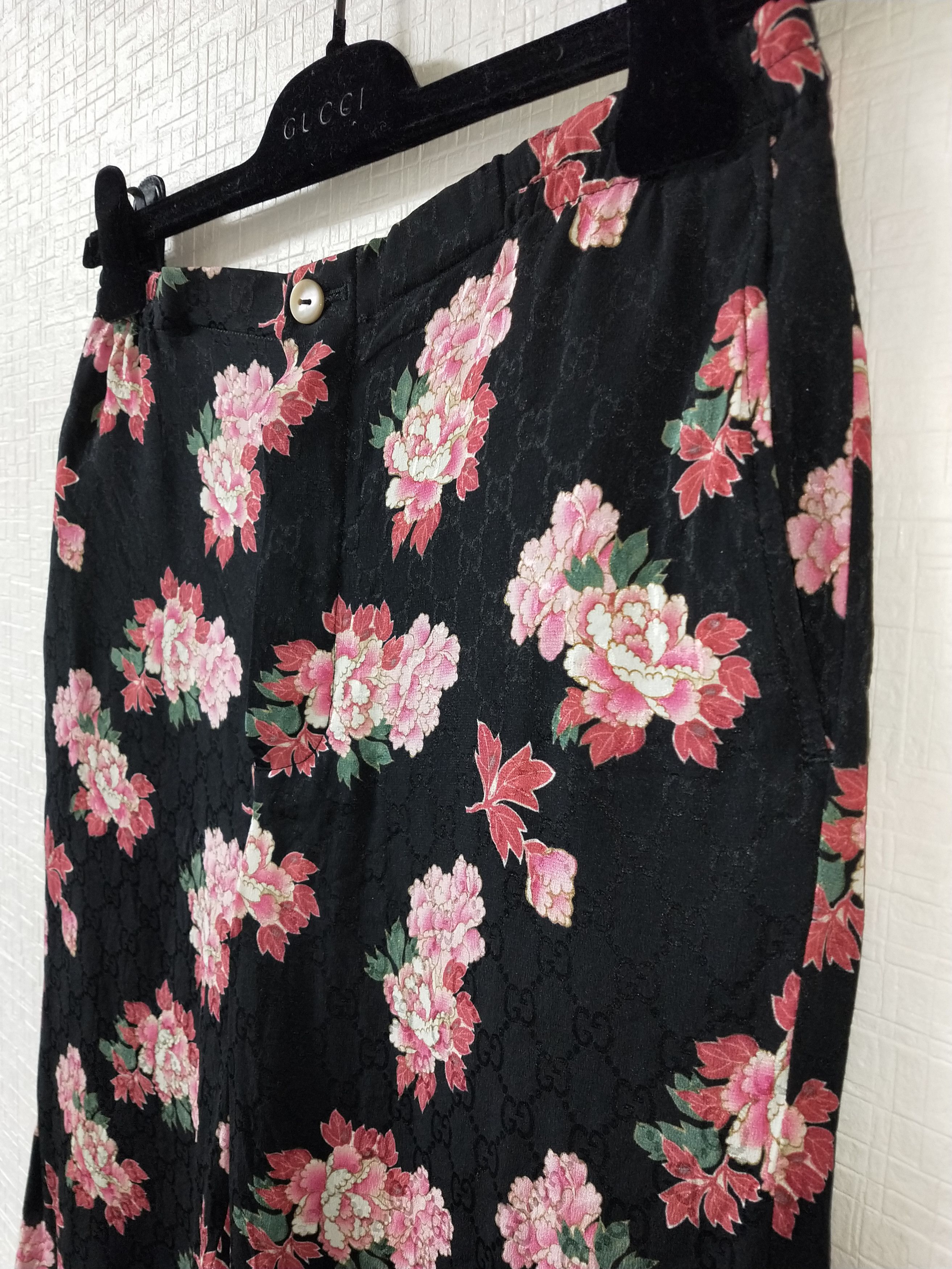 Gucci Peony Print Silk Shorts Size US 29 - 3 Thumbnail