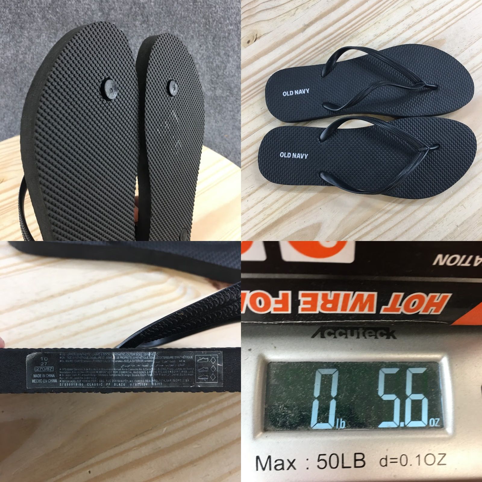 Old Navy Old Navy Sandals Womens 10 Flip Flop Black Toe-Post Comfort Casual Low Top NEW Size L / US 10 / IT 46 - 9 Thumbnail