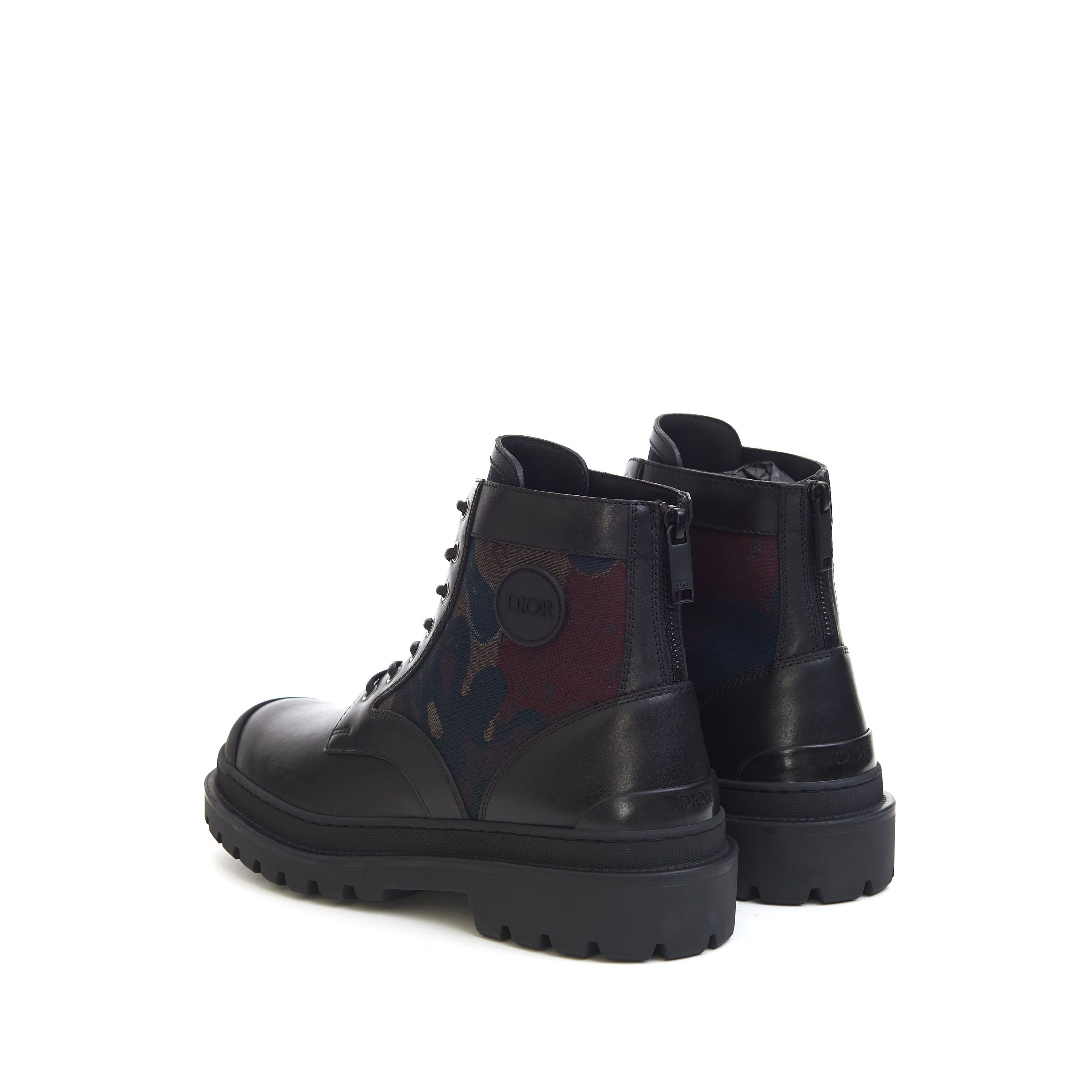 Dior x Peter Doig Explorer Ankle Boots In Black Smooth Calfskin Size US 8 / EU 41 - 6 Thumbnail