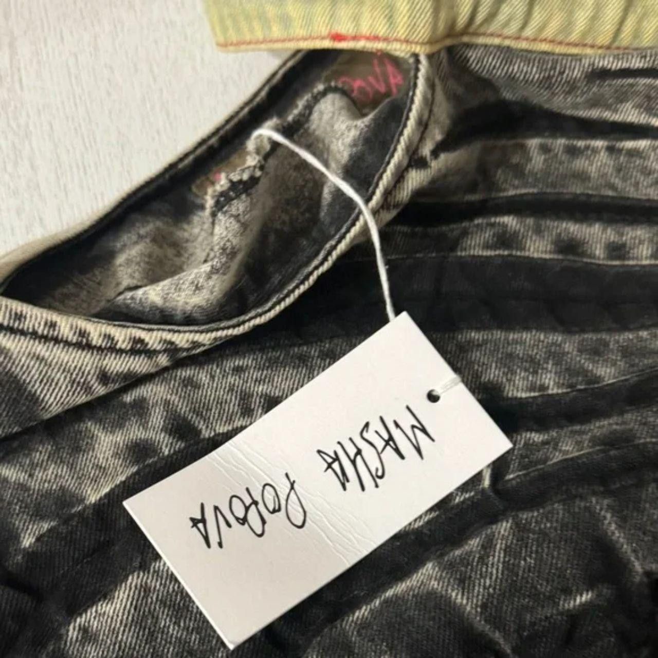 MASHA POPOVA Masha Popova Gray Heart Denim Ssense Minidress Size XS / US 0-2 / IT 36-38 - 5 Thumbnail
