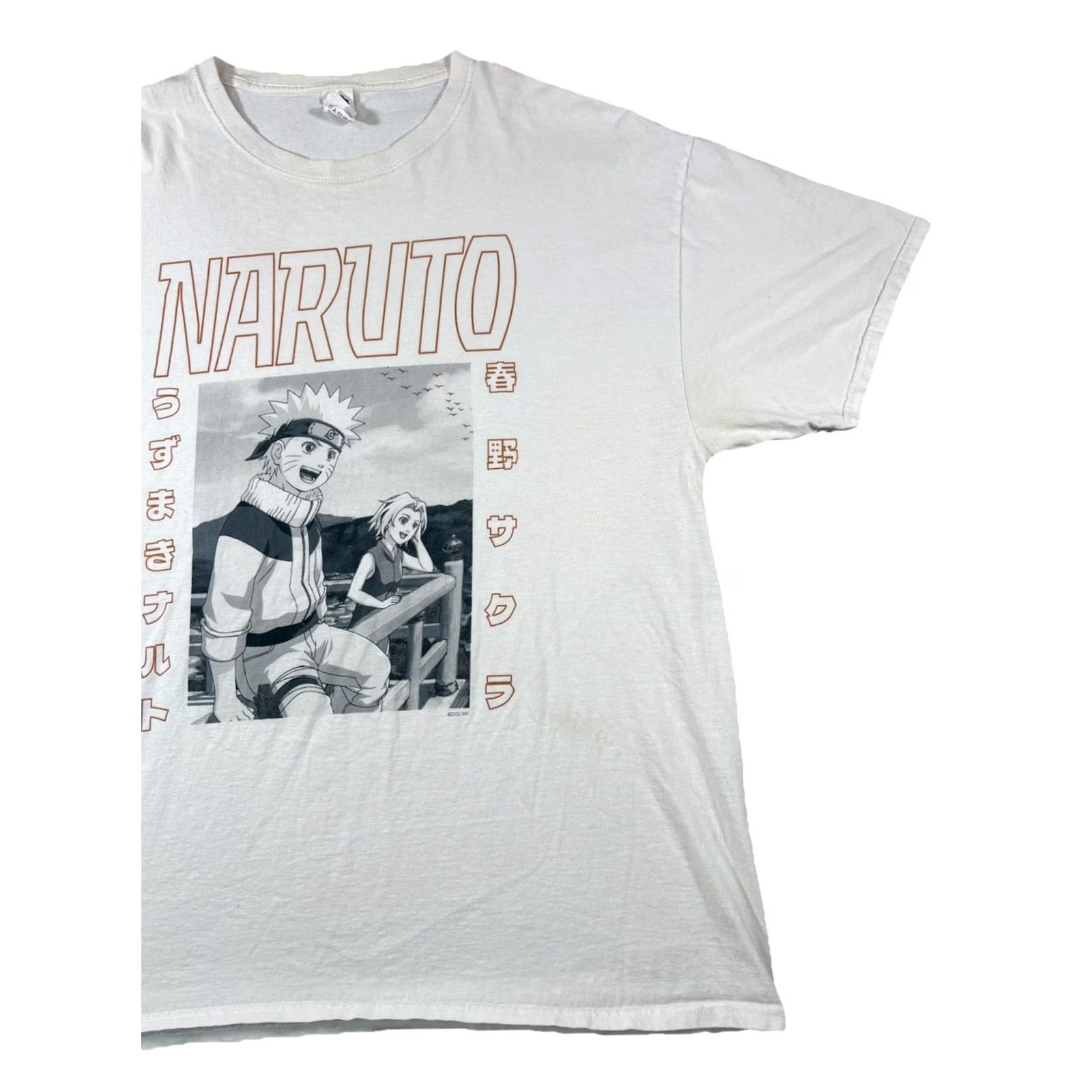 Fruit Of The Loom VINTAGE Naruto Sakura Shonen Jump T-Shirt XL Men’s White Cotton Size US XL / EU 56 / 4 - 3 Thumbnail