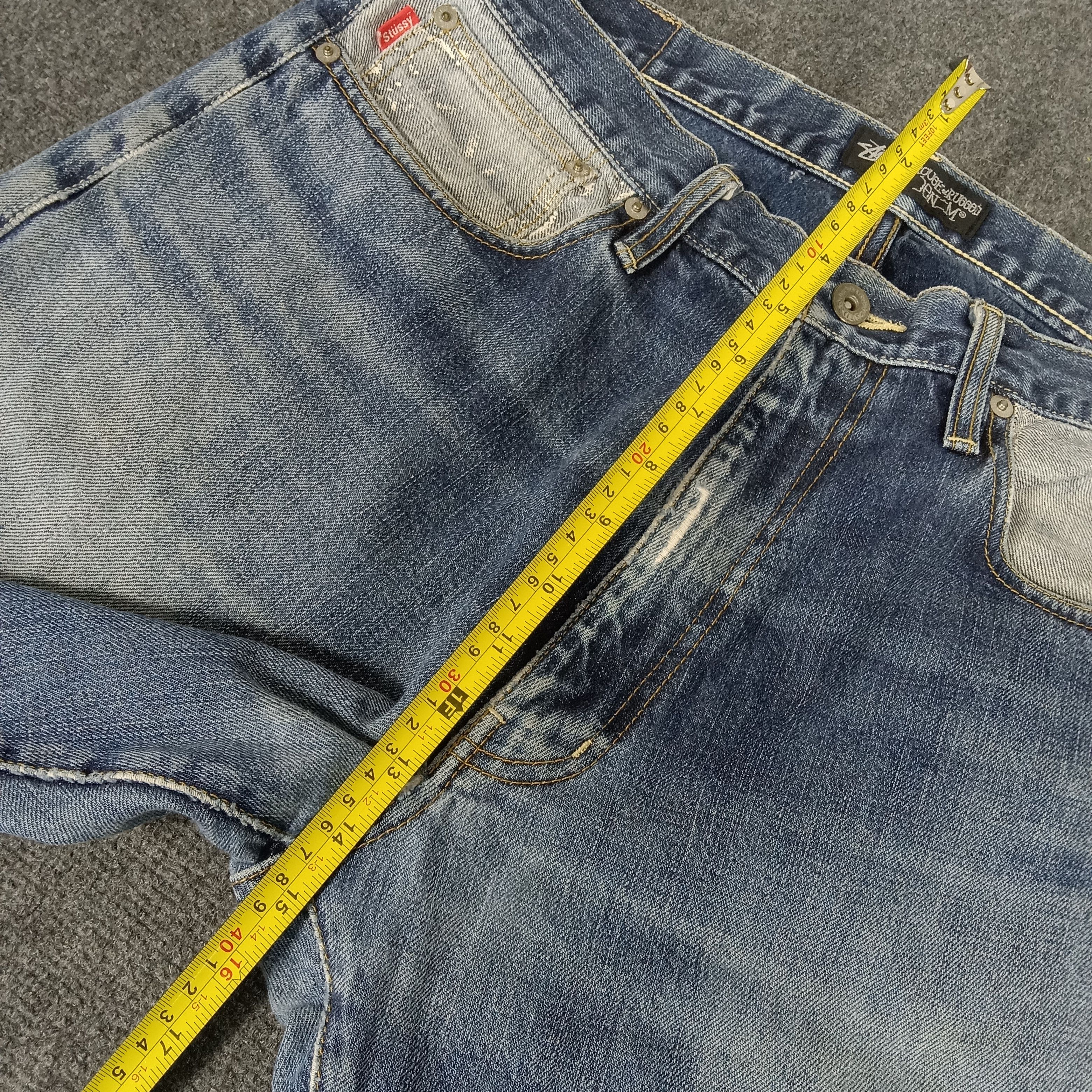 Stussy × Vintage Stussy American Streetwear Style Distressed Jeans Size US 34 / EU 50 - 11 Thumbnail