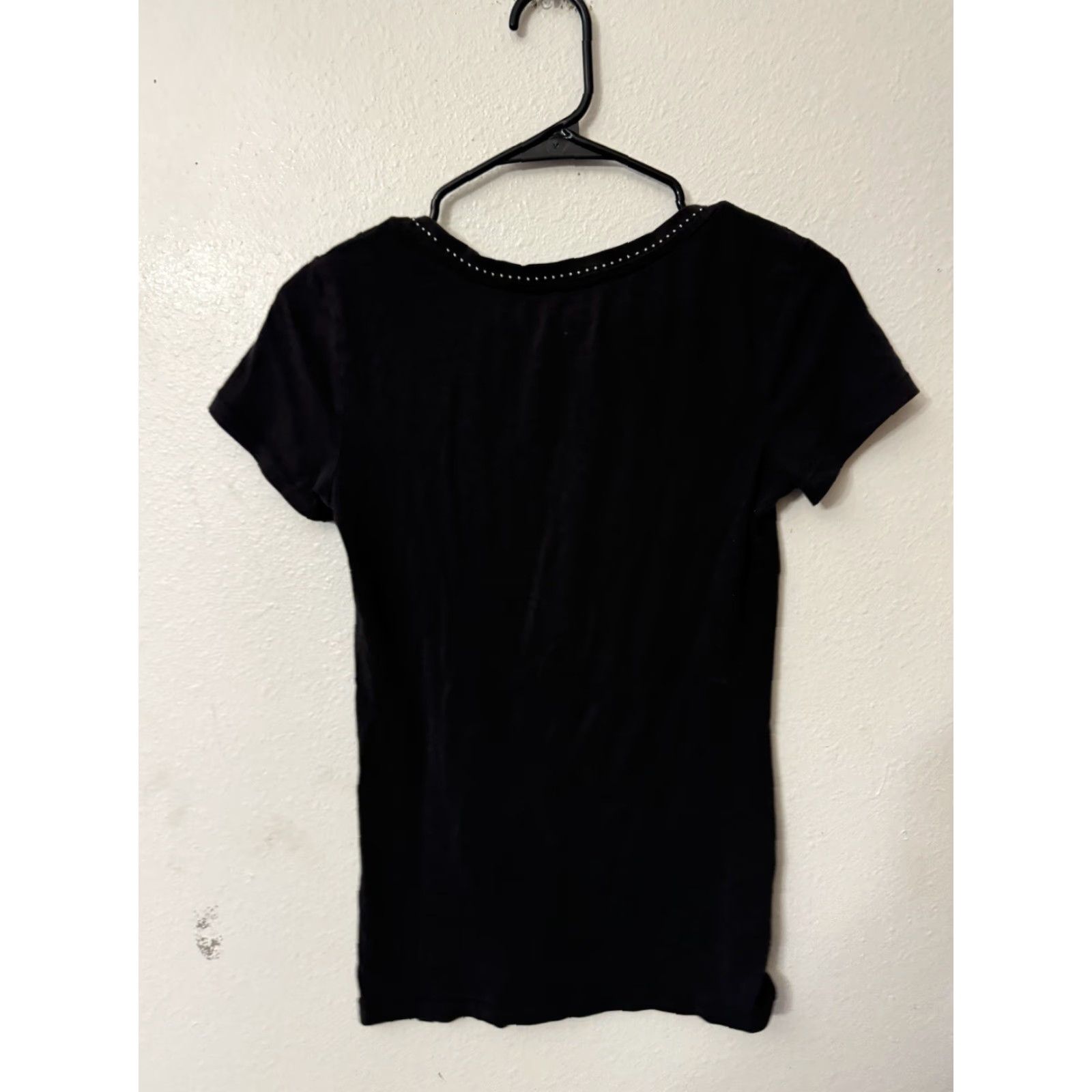 Victoria's Secret Victoria's Secret T-Shirt Womens Small Black V-Neck Short Sleeve Knit Top N/A Size S / US 4 / IT 40 - 3 Thumbnail