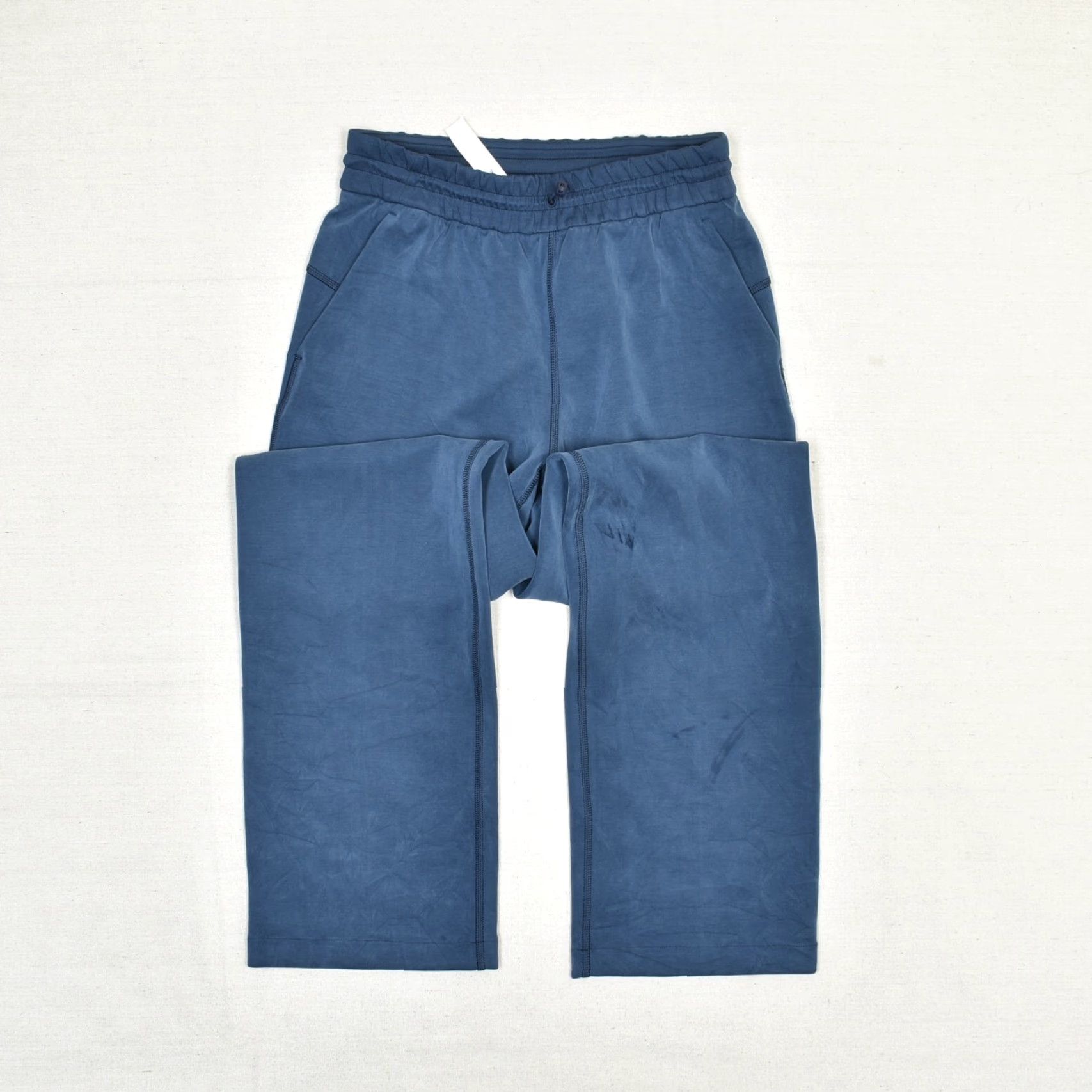 Lululemon Lululemon Women's Sweatpants Straight Pull On Solid Nylon Blue Size 6 Stained Size 28" / US 6 / IT 42 - 2 Thumbnail