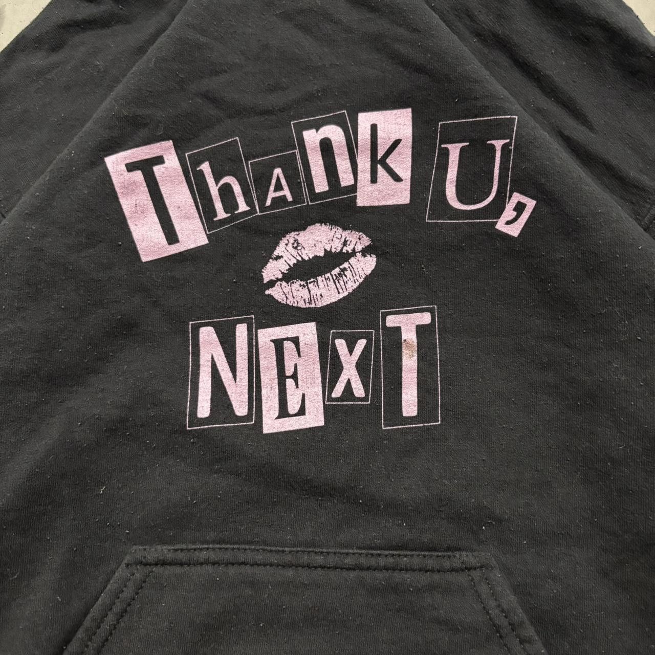Vintage Crazy Vintage Y2K/2000s Black And Pink Thank U Next Ariana Grande Superstar Hoodie! Size US S / EU 44-46 / 1 - 2 Thumbnail