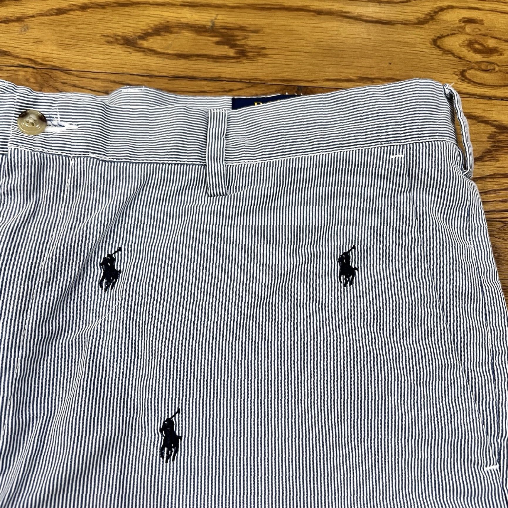 Polo Ralph Lauren Polo Ralph Lauren Shorts Mens 38x8 Classic Fit Seersucker Pony Logo Nautical Size US M / EU 48-50 / 2 - 2 Thumbnail