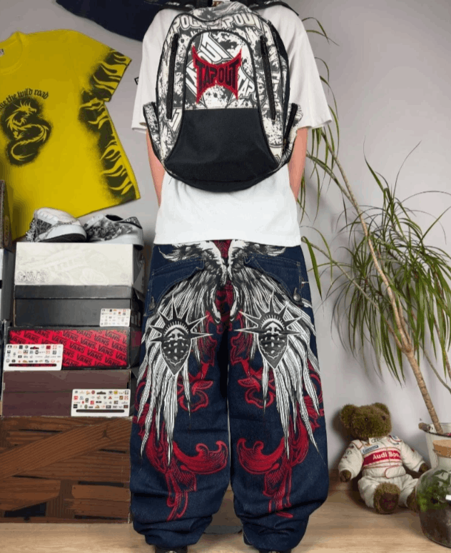 Japanese Brand Streetwear Y2K Popular Jeans Size US 30 / EU 46 - 2 Thumbnail