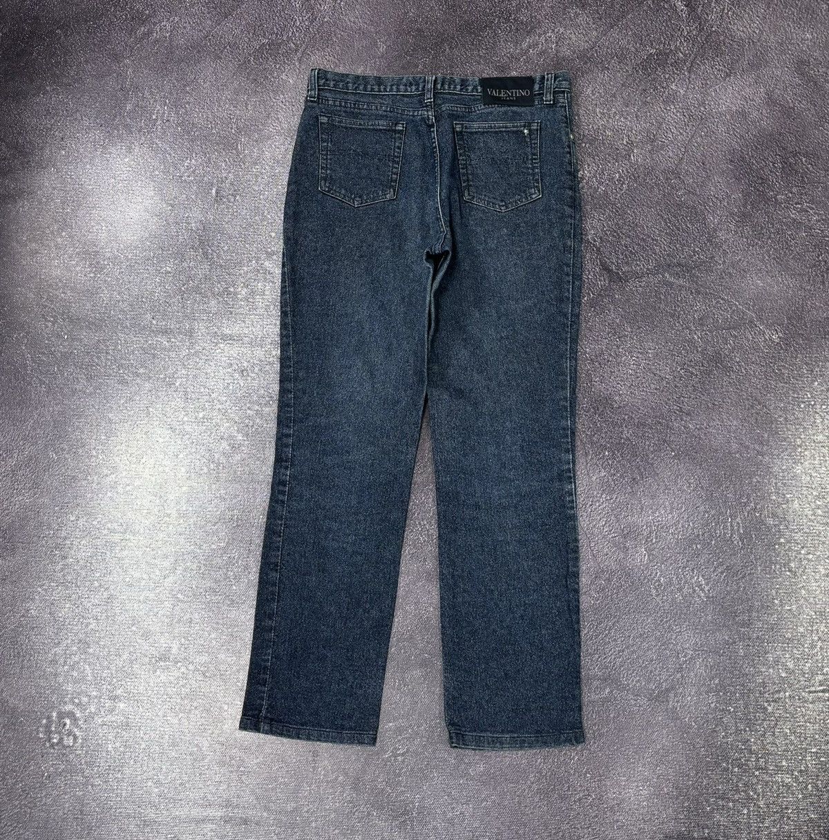 Valentino Vintage Valentino Women’s Blue Straight Fit Luxury Jeans Size 32" / US 10 / IT 46 - 1 Thumbnail