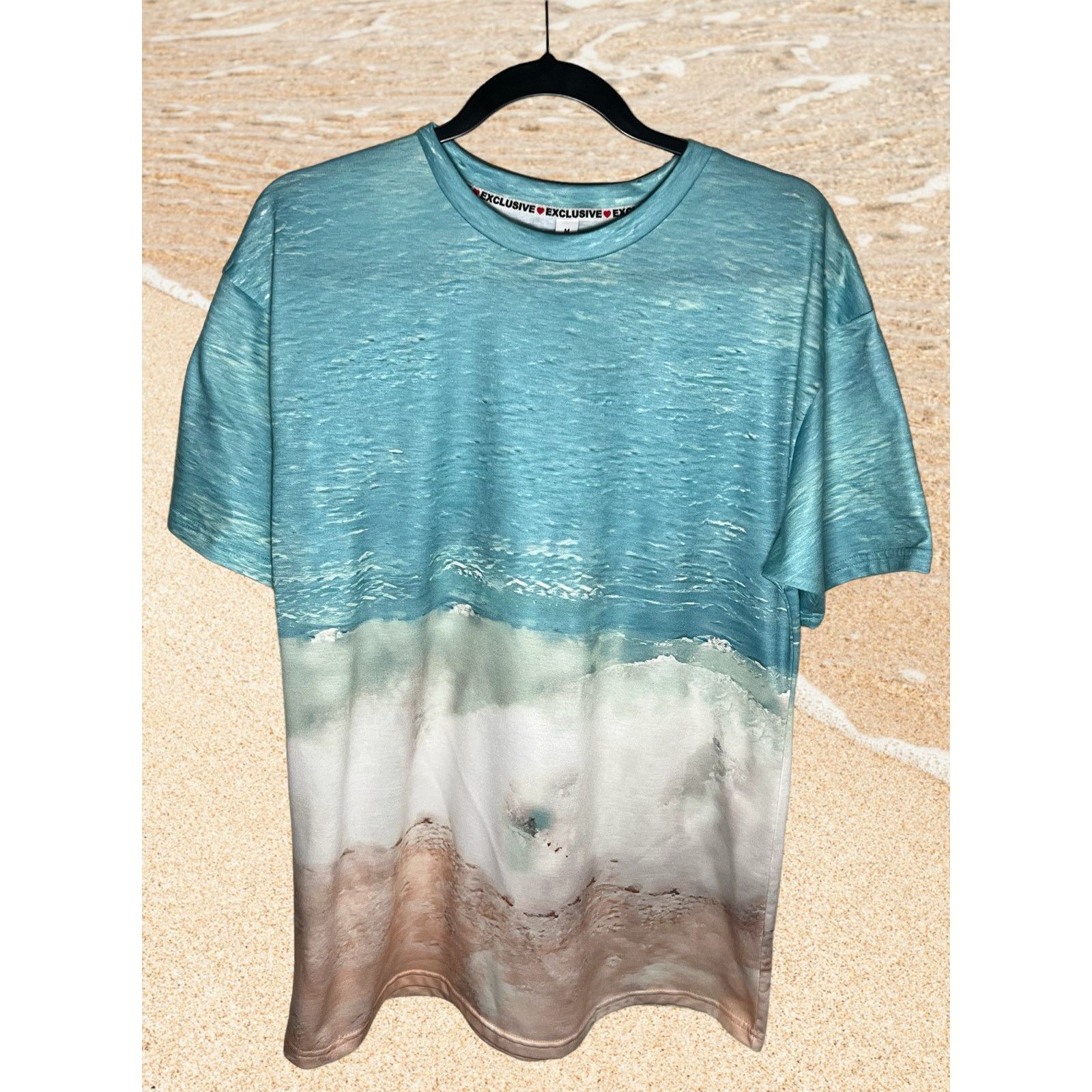 Other Women's Casual Beach Wave Surf Print Short Sleeve Shirt Size XXL / US 16-18 / IT 52-54 - 1 Thumbnail