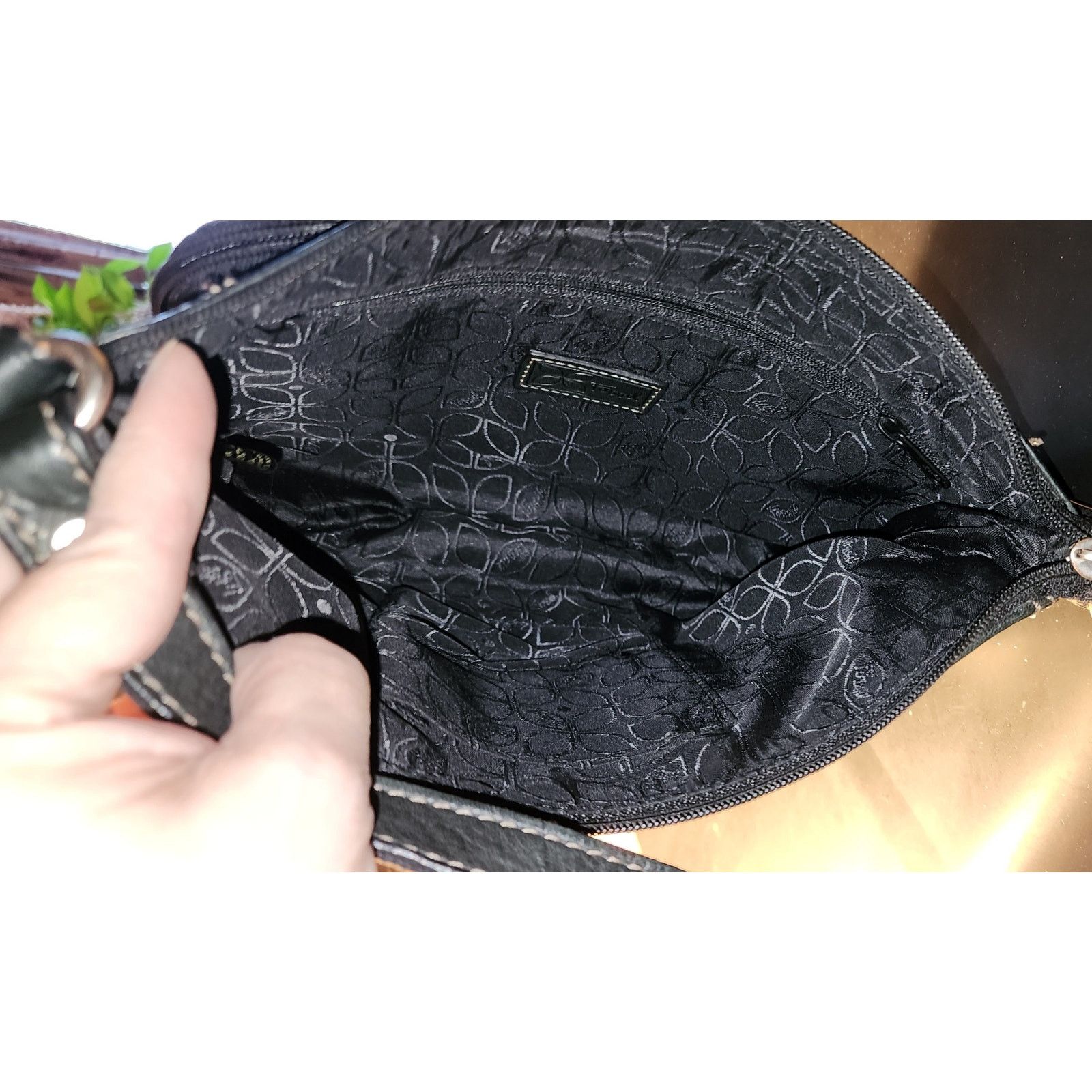 Fossil Vintage Fossil black leather black shoulder bag Size ONE SIZE - 5 Thumbnail