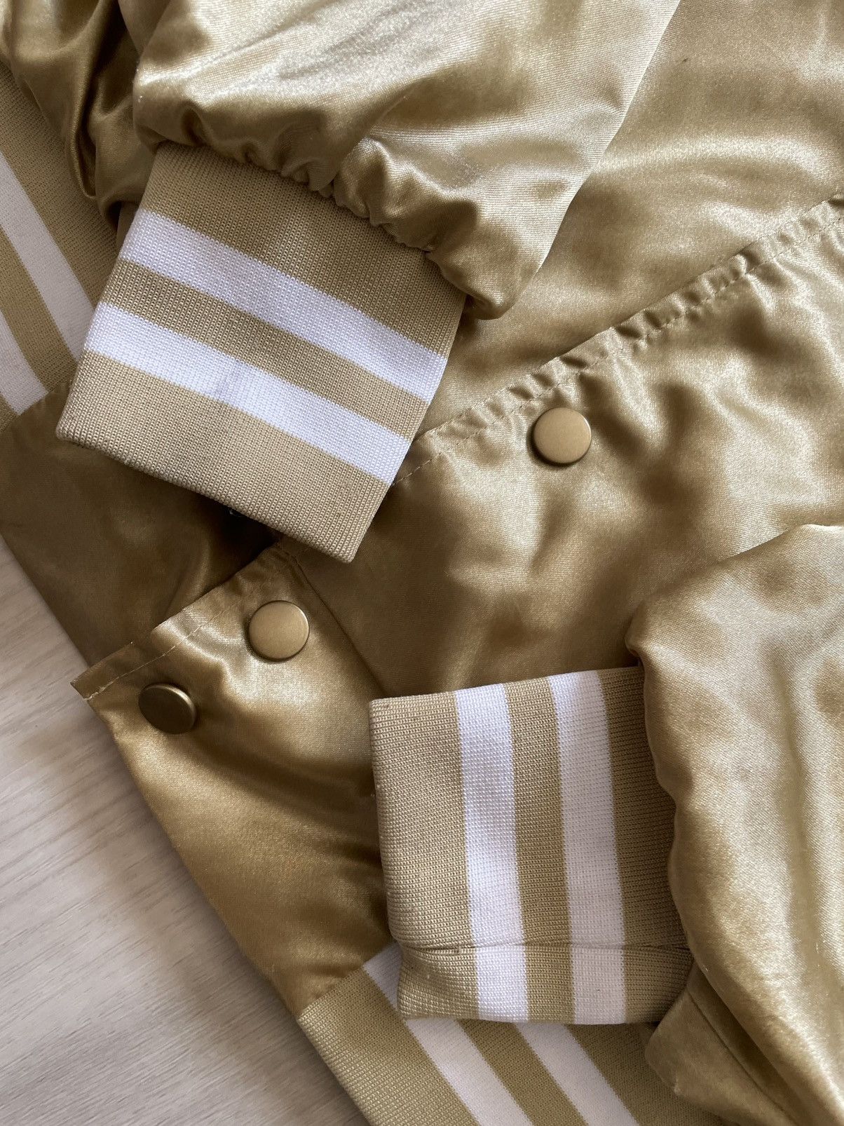 Augusta Sportswear Augusta Hennessy Gold Satin Bomber Jacket Lined sz S Size US S / EU 44-46 / 1 - 5 Thumbnail