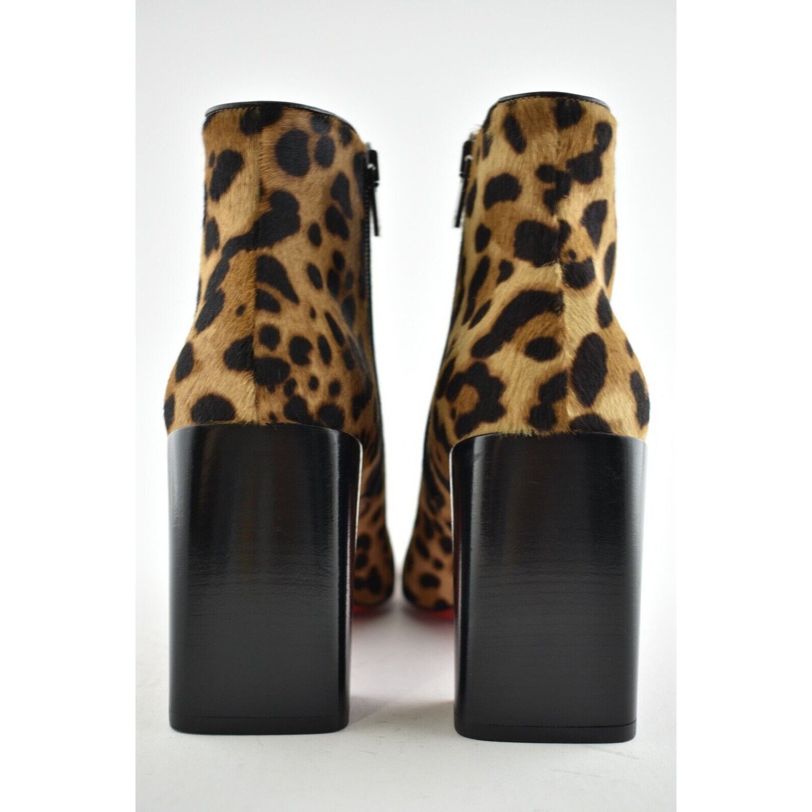 Christian Louboutin Christian Louboutin Castarika 85 Pony Leopard Black Ankle Size US 10 / IT 40 - 10 Thumbnail
