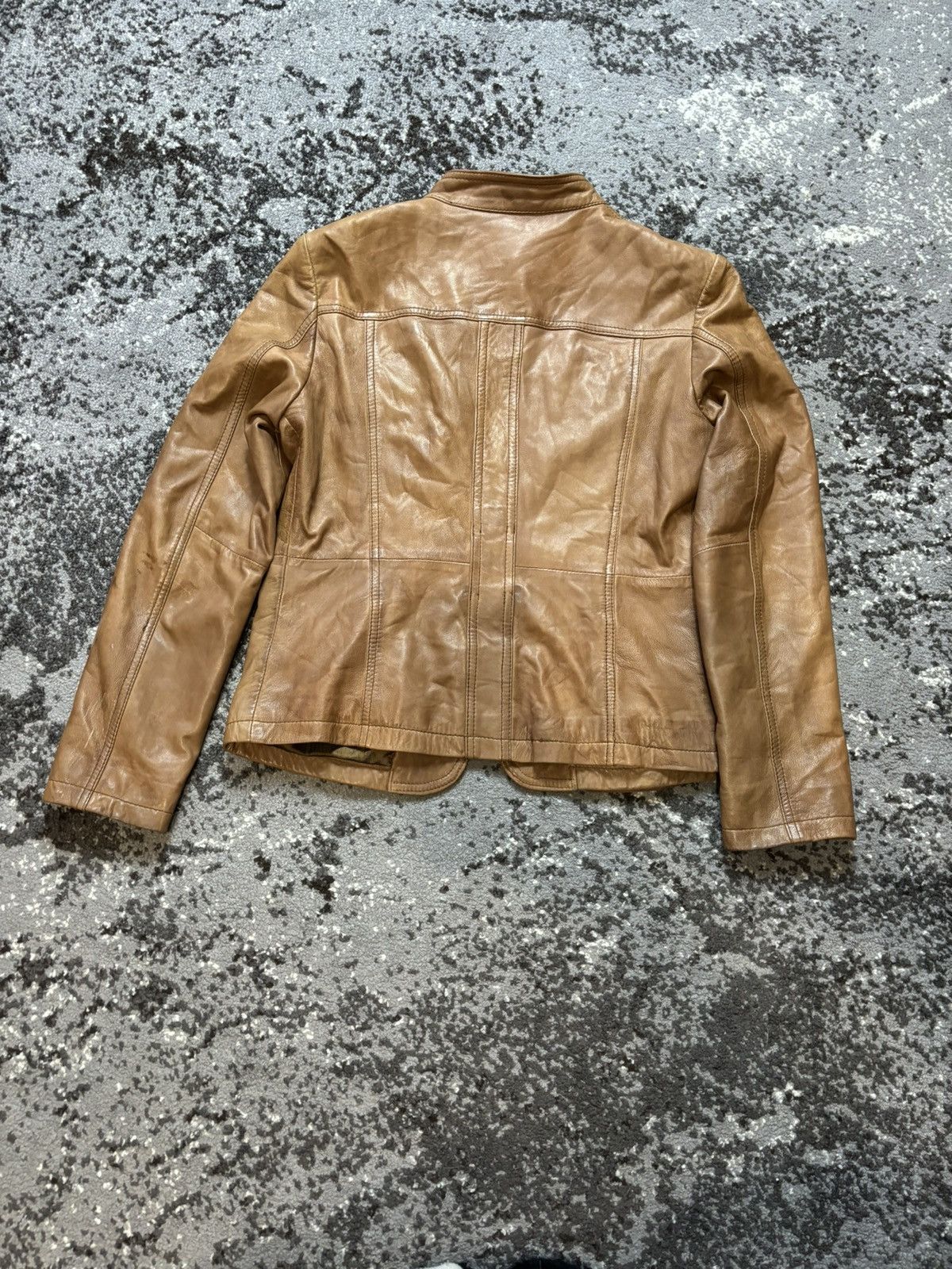 Vintage Vintage real leather caramel jacket Size XL / US 12-14 / IT 48-50 - 10 Thumbnail