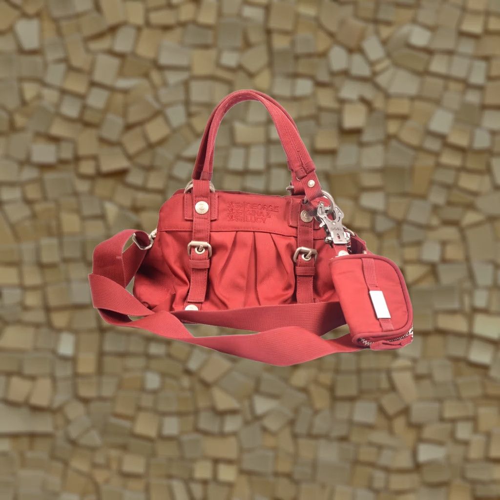 George Gina & Lucy VINTAGE George Gina & Lucy GG&L Bella Cinderella Red Shoulder Hand Bag Women Bag 2005 Upper Theme Accessories Womens Size ONE SIZE - 1 Thumbnail