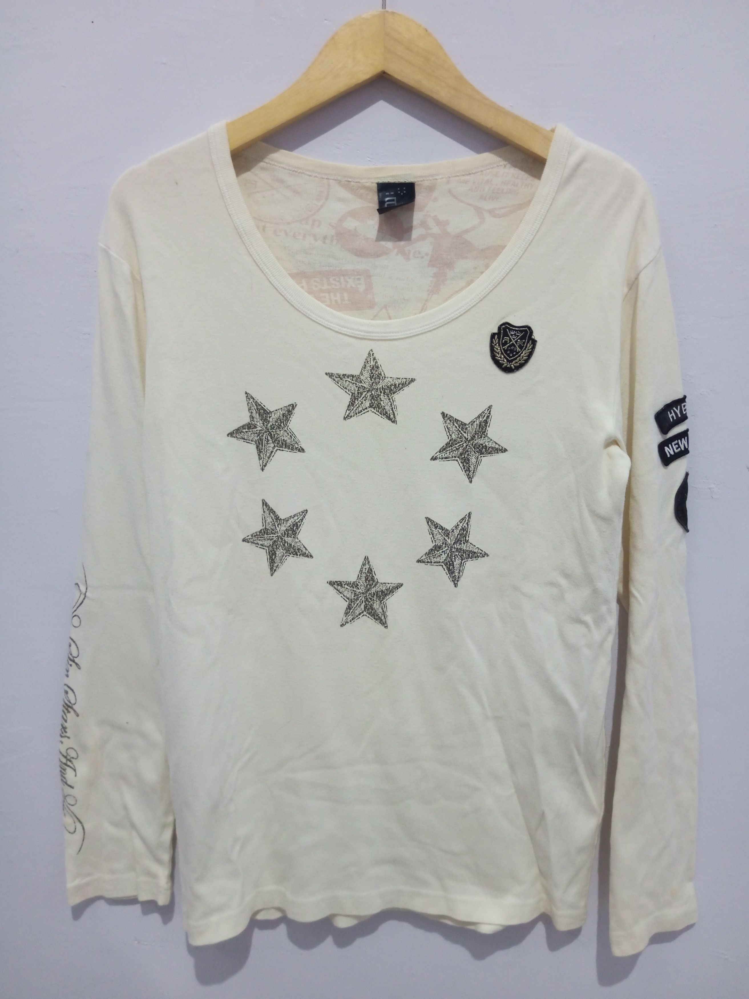 Hysteric Glamour Vintage Russ. K hybridize new culture patch poem long sleeve Size US M / EU 48-50 / 2 - 1 Thumbnail
