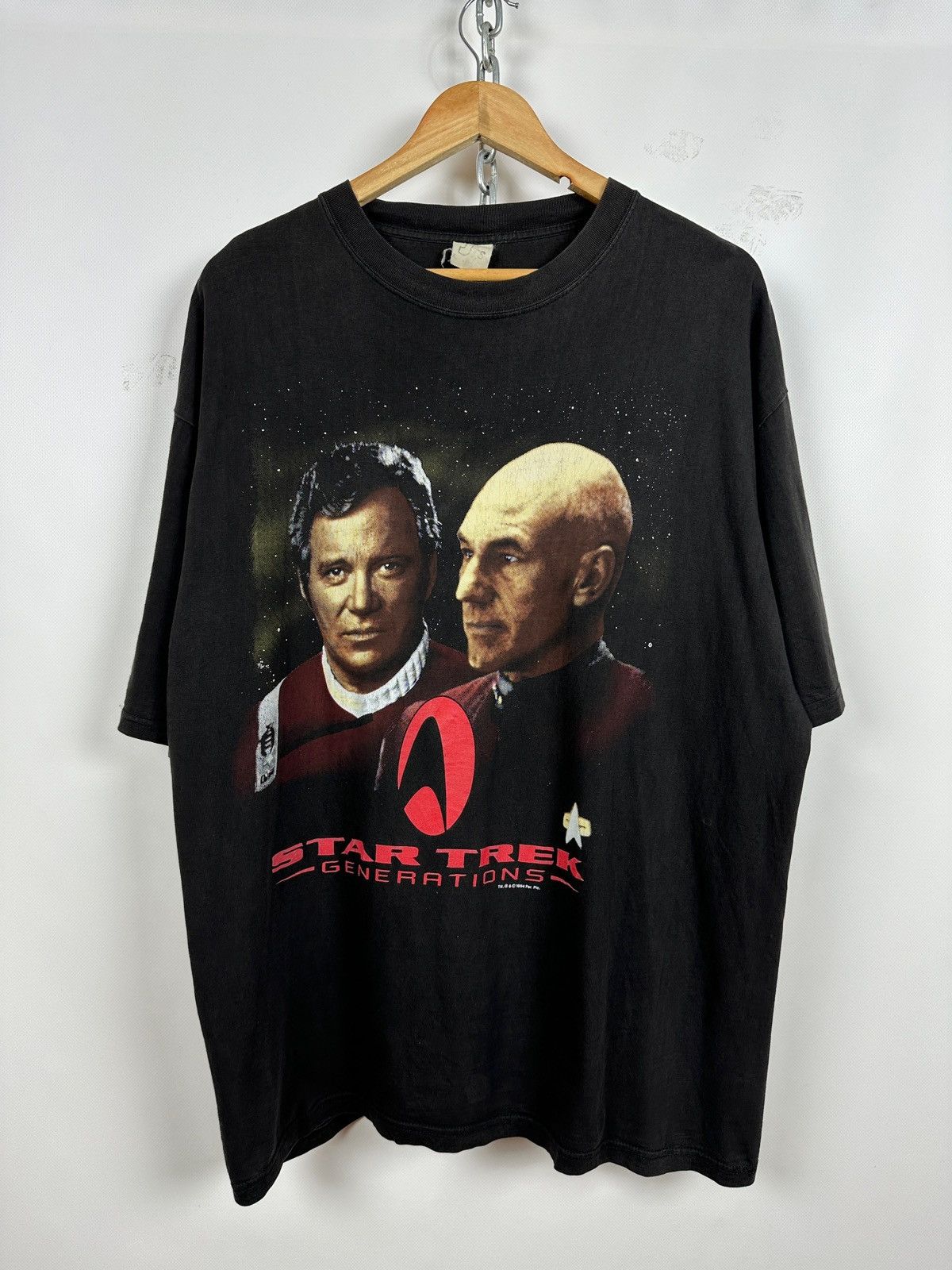 Star Wars 1994 Vintage Star Trek The Next Generation Captain Picard Size US XL / EU 56 / 4 - 1 Thumbnail
