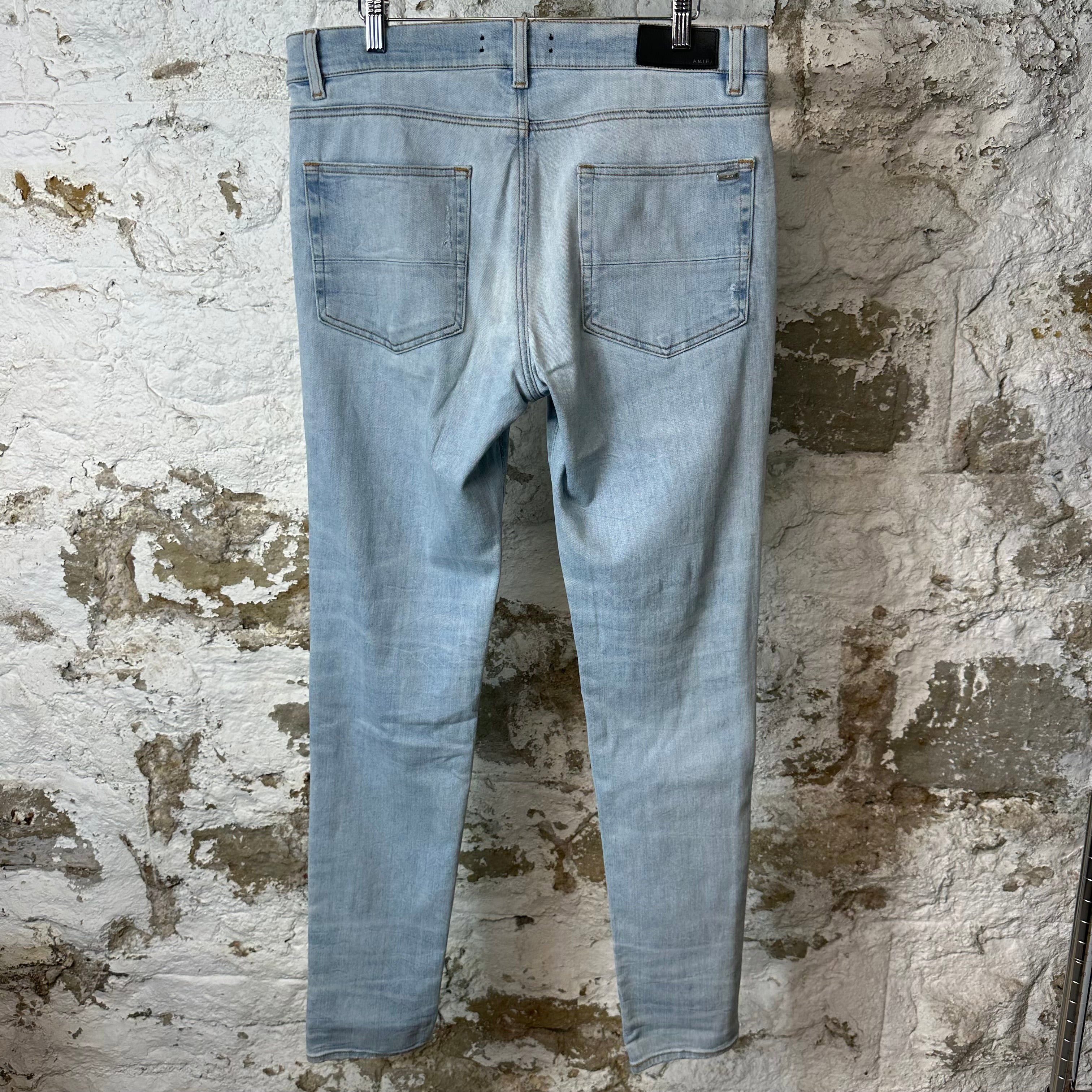 Amiri Amiri MX1 Black White Tie Dye Blue Denim Jeans Sz 34 Size US 34 / EU 50 - 2 Thumbnail