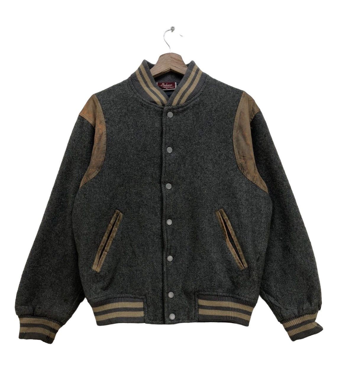 Japanese Brand × Vintage Vintage Varsity Black Wool Jacket Size US M / EU 48-50 / 2 - 1 Thumbnail