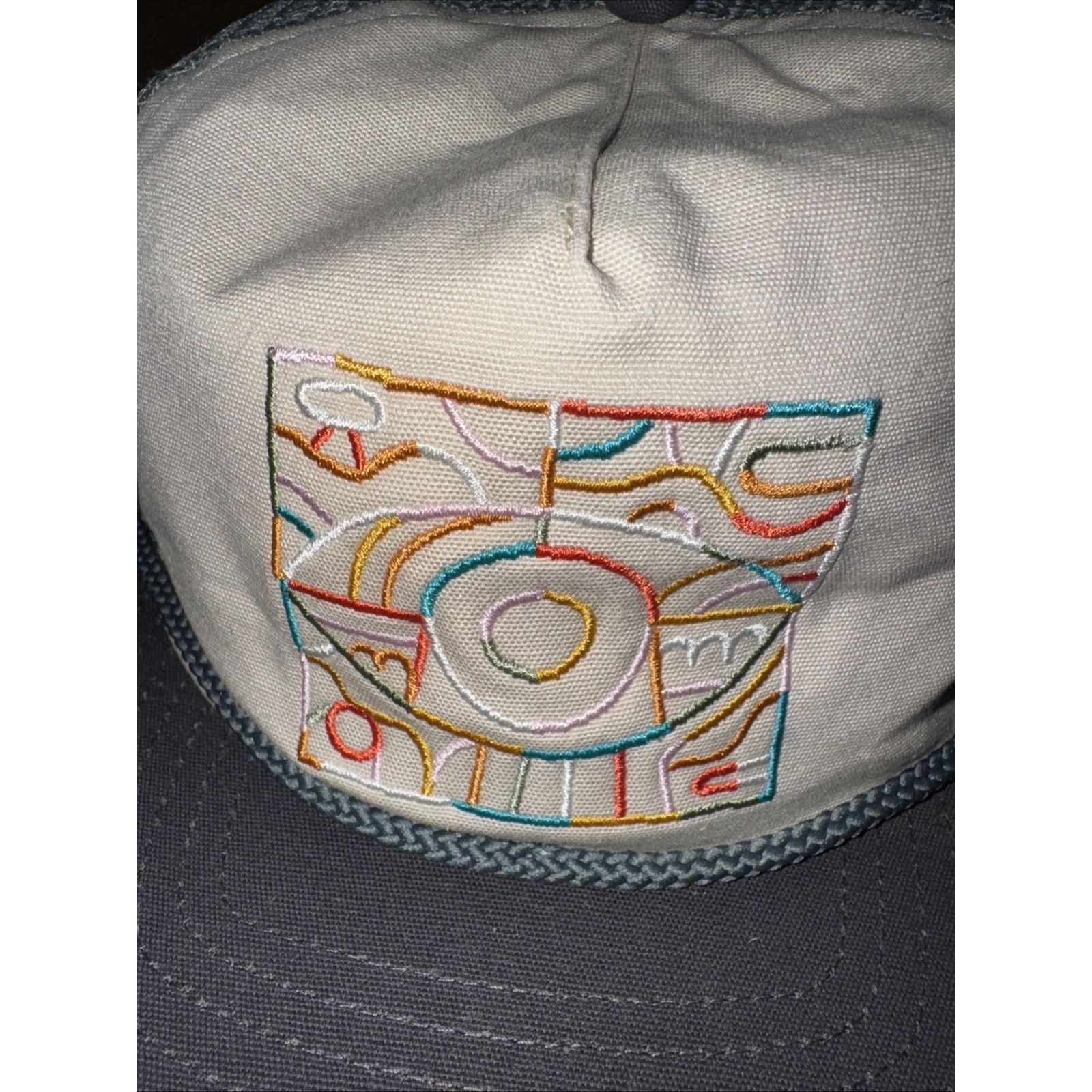 Patagonia Patagonia Trucker Hat Abstract Embroidered Snapback Mesh Size ONE SIZE - 6 Thumbnail