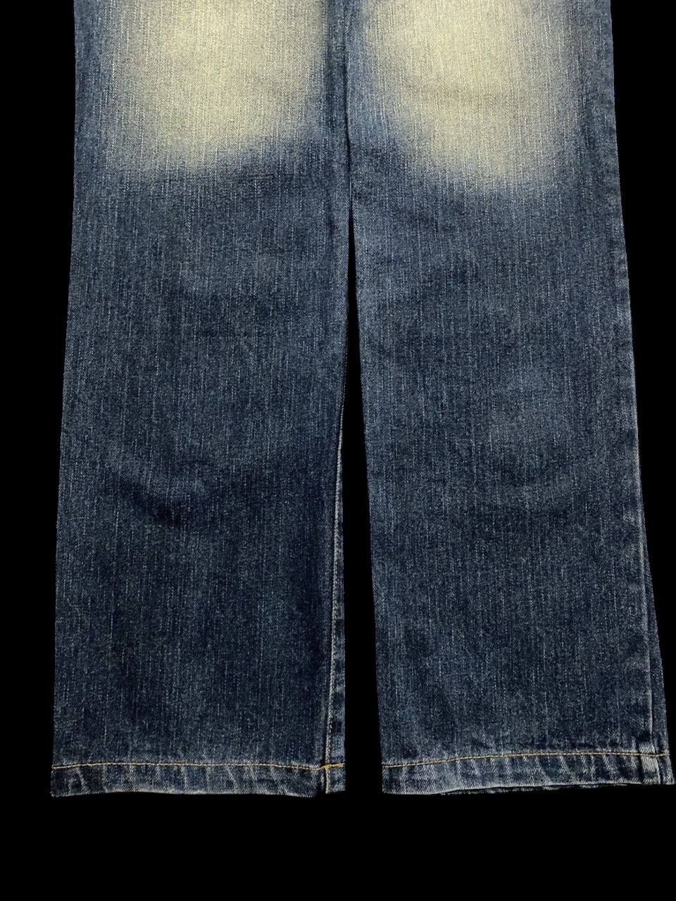 Vintage RARE 90s Blue Moon Blue Mudwash Clawmark Logo Insane Jean Size US 28 / EU 44 - 19 Thumbnail