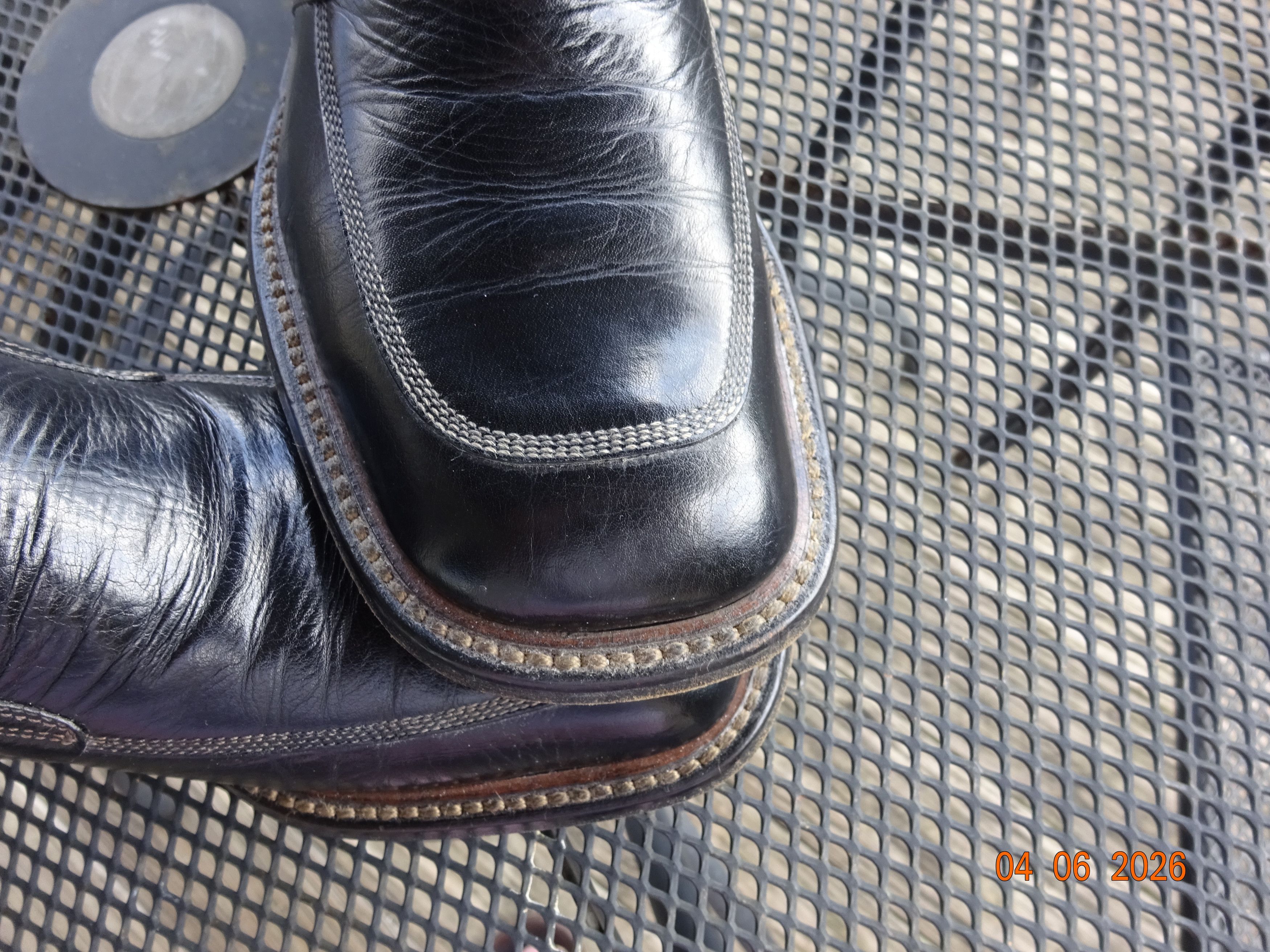 Barracuda BARRACUDA MEN'S BLACK DRESS SHOES MADE IN ITALY SZ 9.5 M/D Size US 9.5 / EU 42-43 - 2 Thumbnail