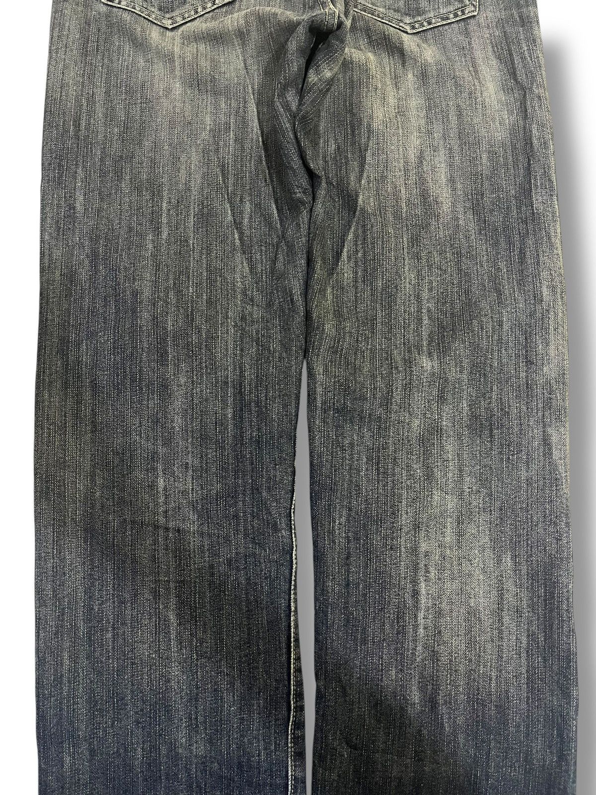 If Six Was Nine × Japanese Brand Y2K💥 VINTAGE WASHED BLUE DISTRESSED DENIM Size US 34 / EU 50 - 12 Thumbnail