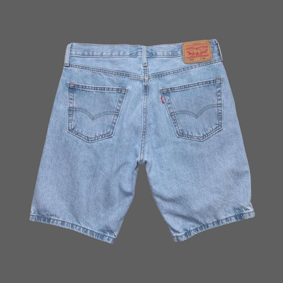 Levi's Levi's 405 Standard Light Wash Denim Shorts 34 GUC Size US 34 / EU 50 - 1 Thumbnail