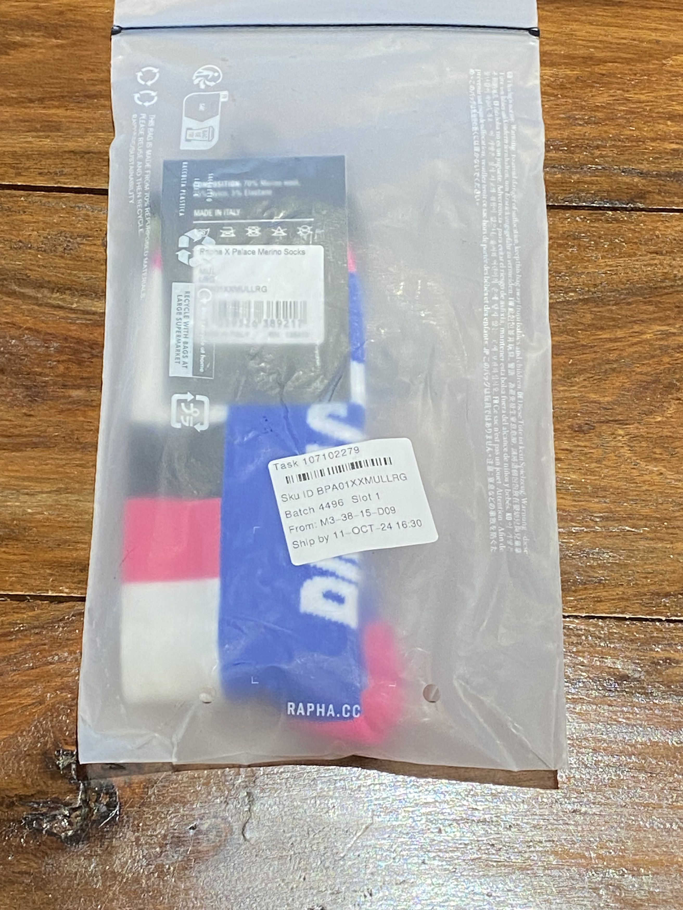 Palace × Rapha Palace Rapha Merino Socks Size 42 - 4 Thumbnail