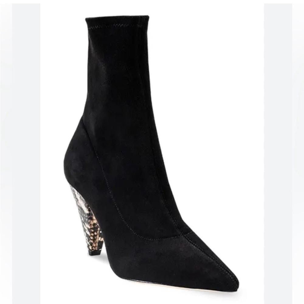 Nordstrom Nordstrom l Black Suede Heel Booties Size 8.5 Size US 8.5 / IT 38.5 - 9 Thumbnail