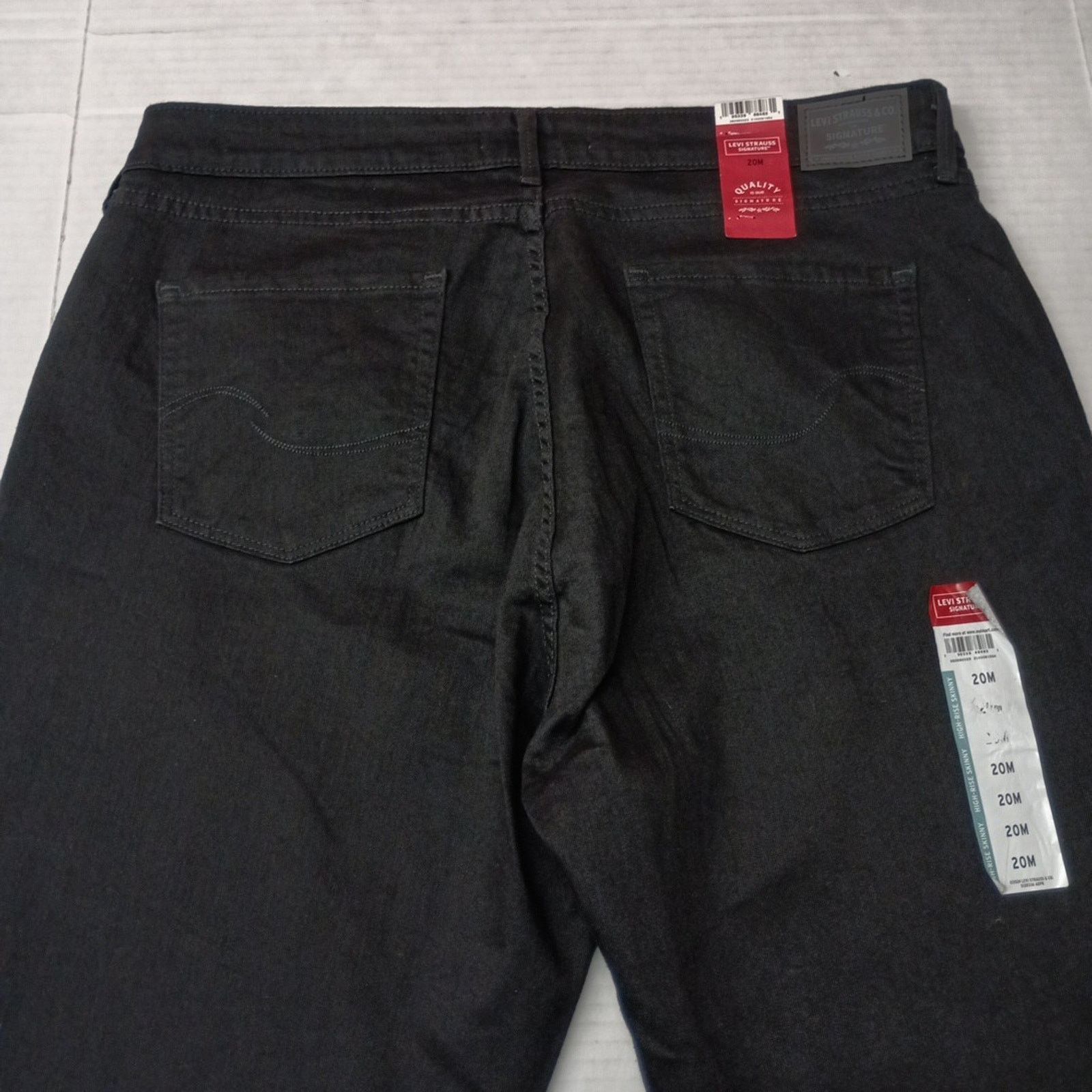 Levi's Levi High Rise Skinny Jeans Woman's Size 20M 35x30 Black Size 35" - 8 Thumbnail