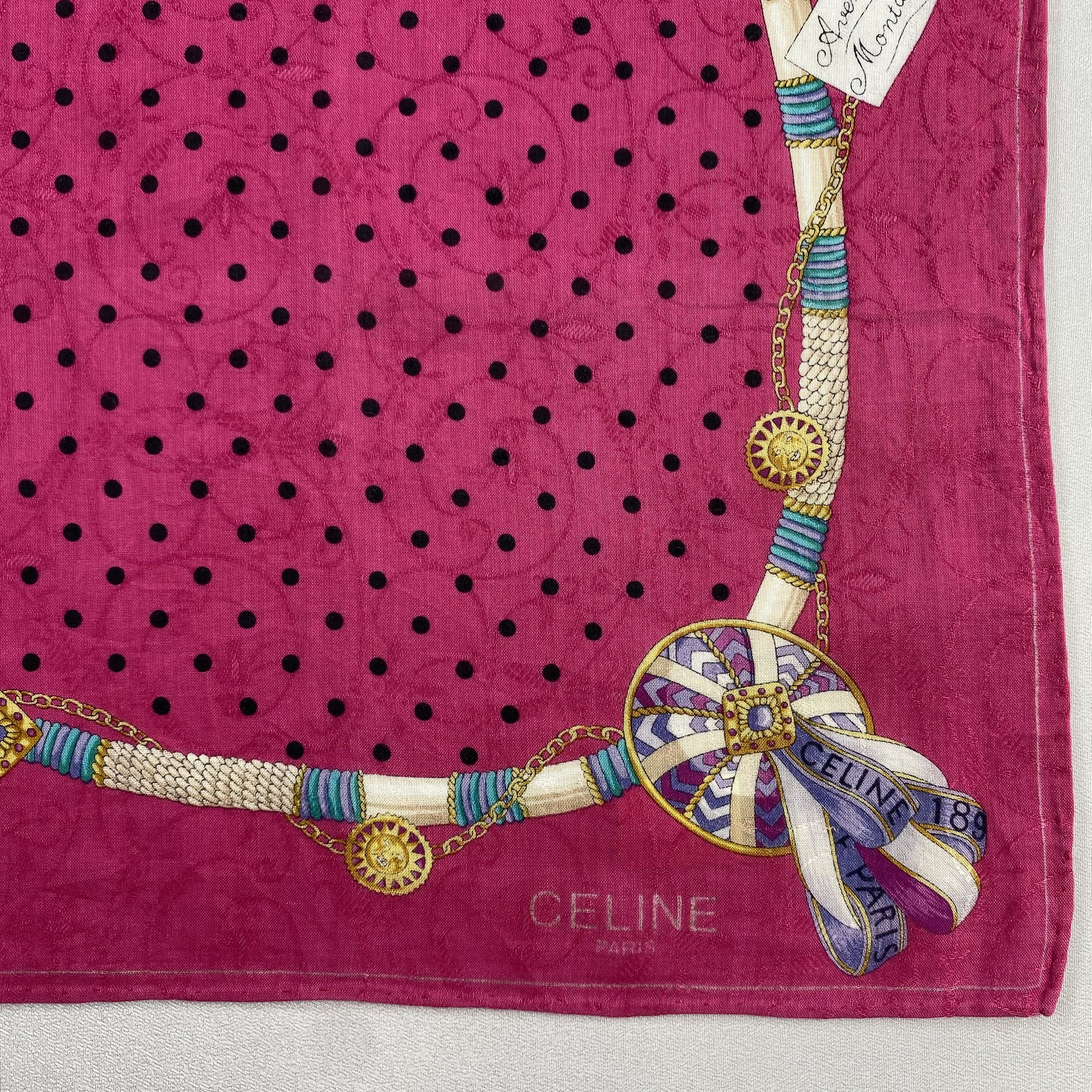 Celine × Vintage Celine Neckerchief / Bandana / Handkerchief-P748 Size ONE SIZE - 3 Thumbnail