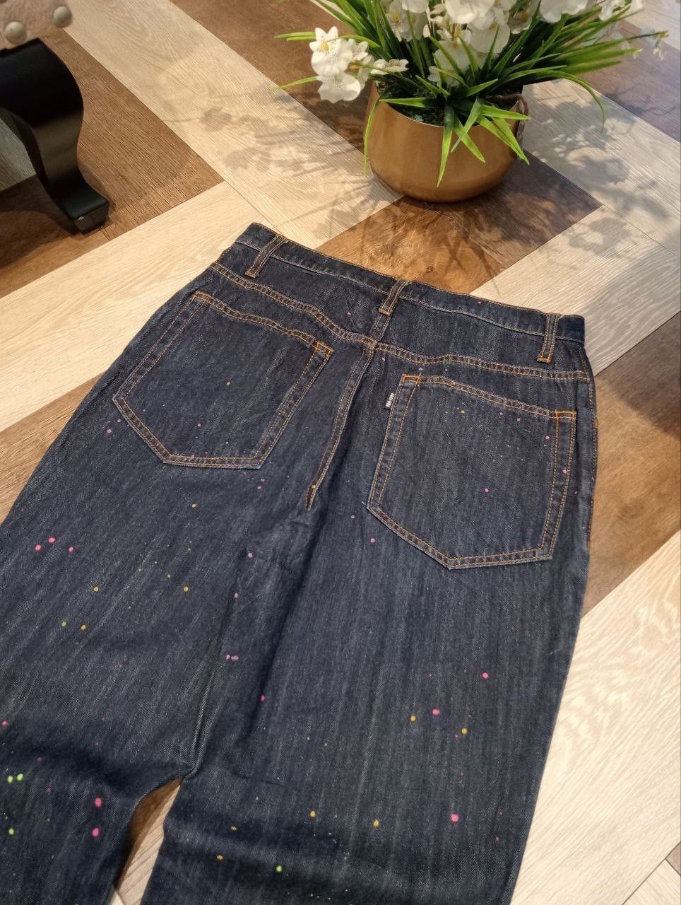 Ne-Net VINTAGE NE-NET ISSEY MIYAKE PAINTER DENIM PANTS Size US 30 / EU 46 - 8 Thumbnail