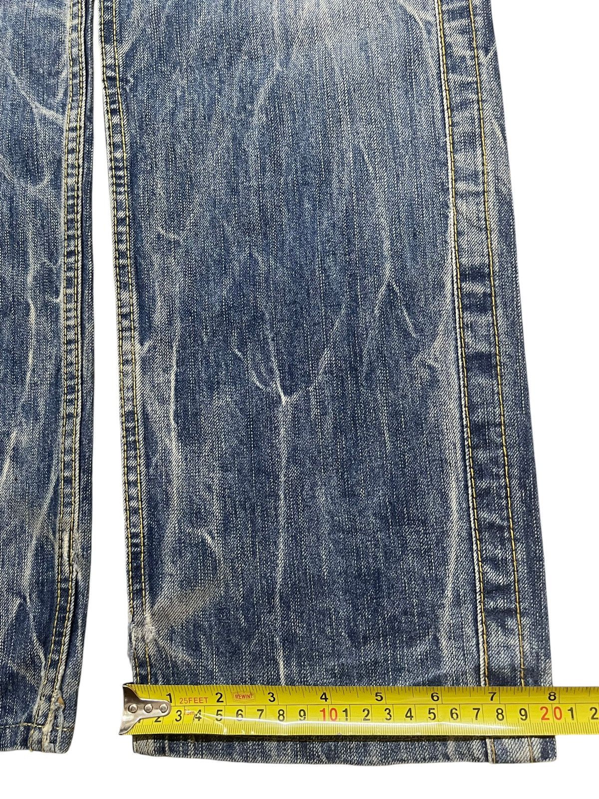 If Six Was Nine Vintage Japanese Brand Faded Thunder Wash Style Loose Jeans Size US 32 / EU 48 - 17 Thumbnail