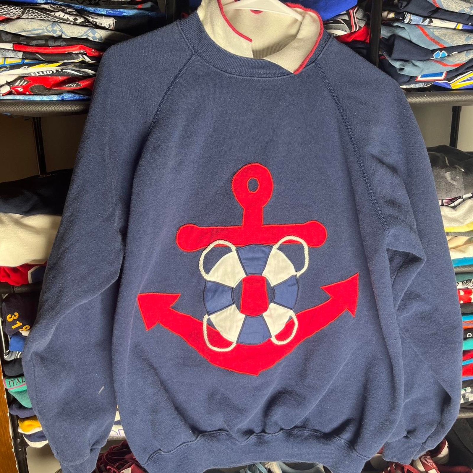 Hanes Vintage anchor crewneck Size US L / EU 52-54 / 3 - 1 Thumbnail