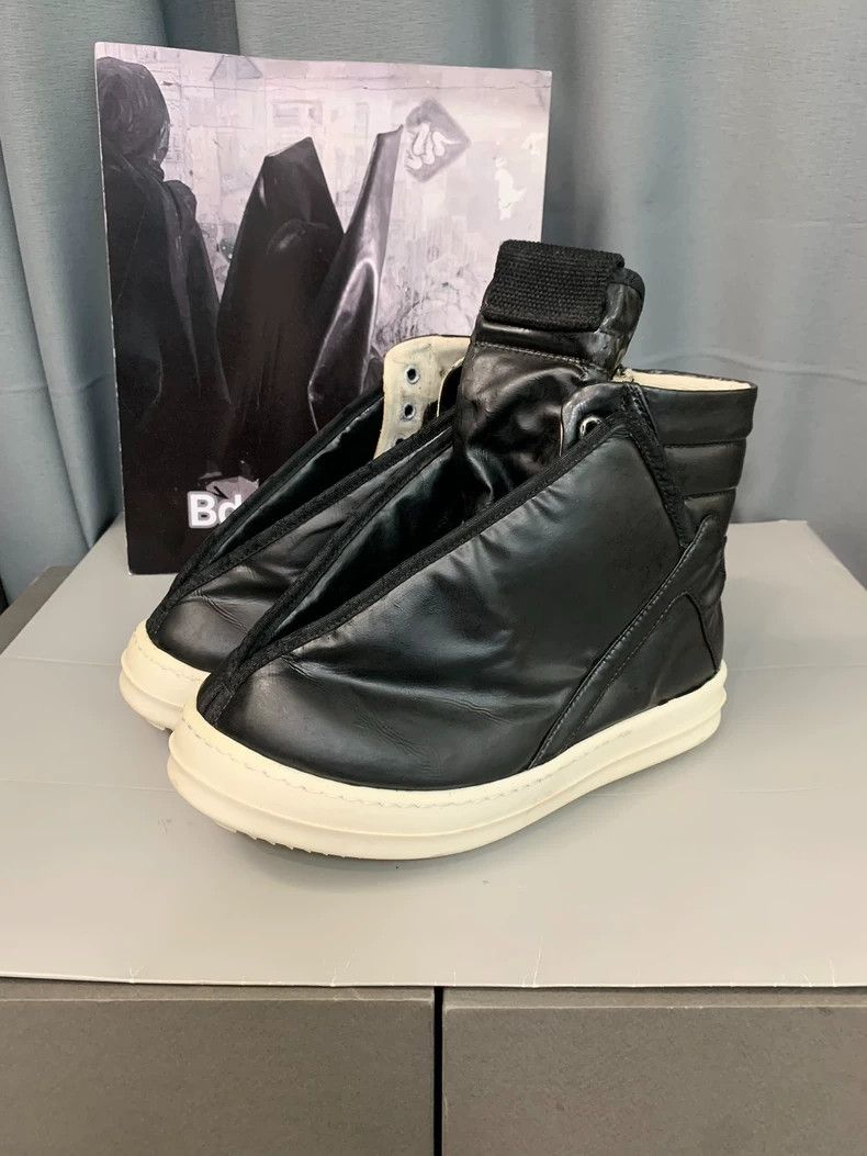 Rick Owens Rick Owens Black leather fashion witch boots with white so Size US 6 / IT 36 - 4 Thumbnail