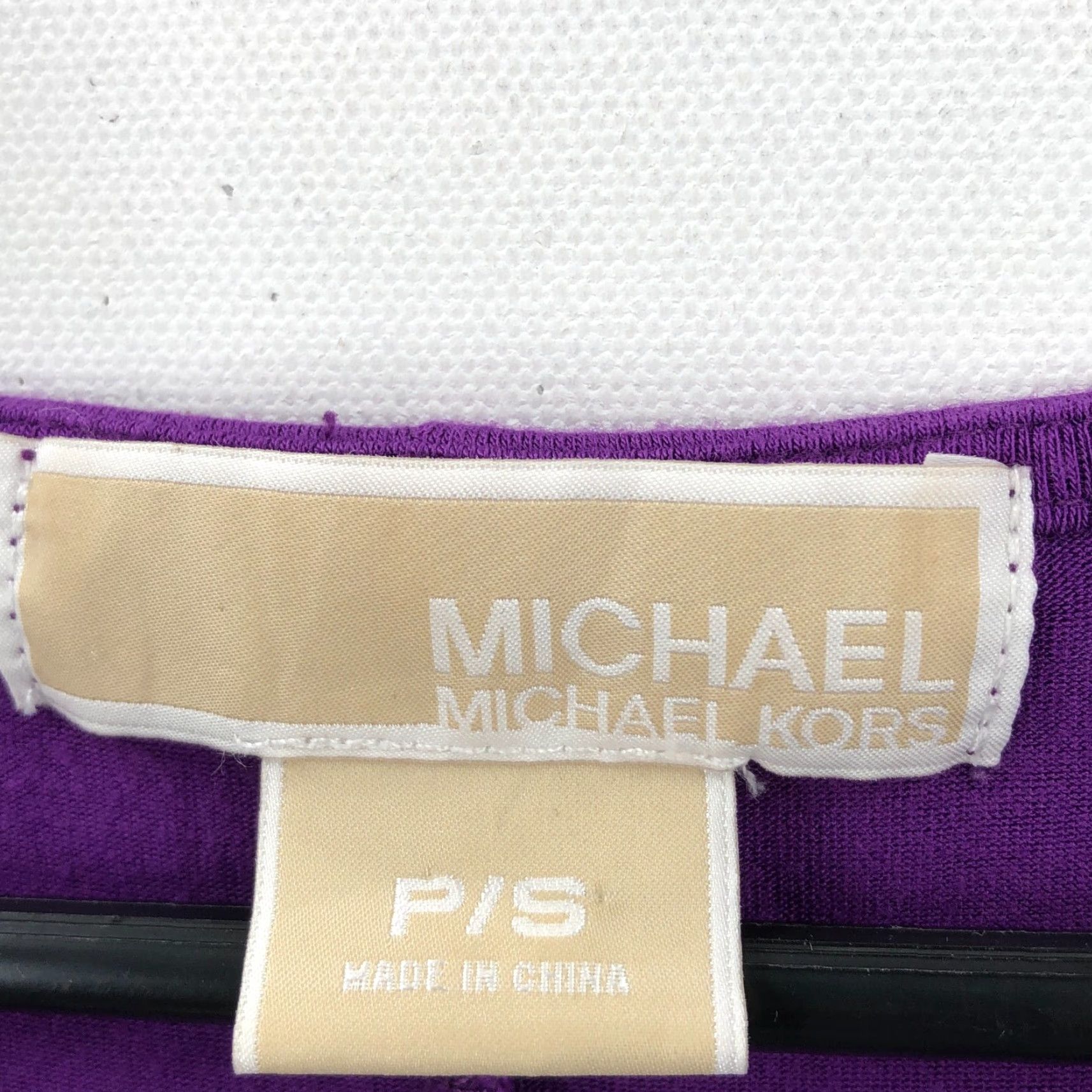 Michael Kors Michael Kors Purple Shift Dress Womens Small Sleeveless Ruched V Neck Pullover Casual Size S / US 4 / IT 40 - 3 Thumbnail