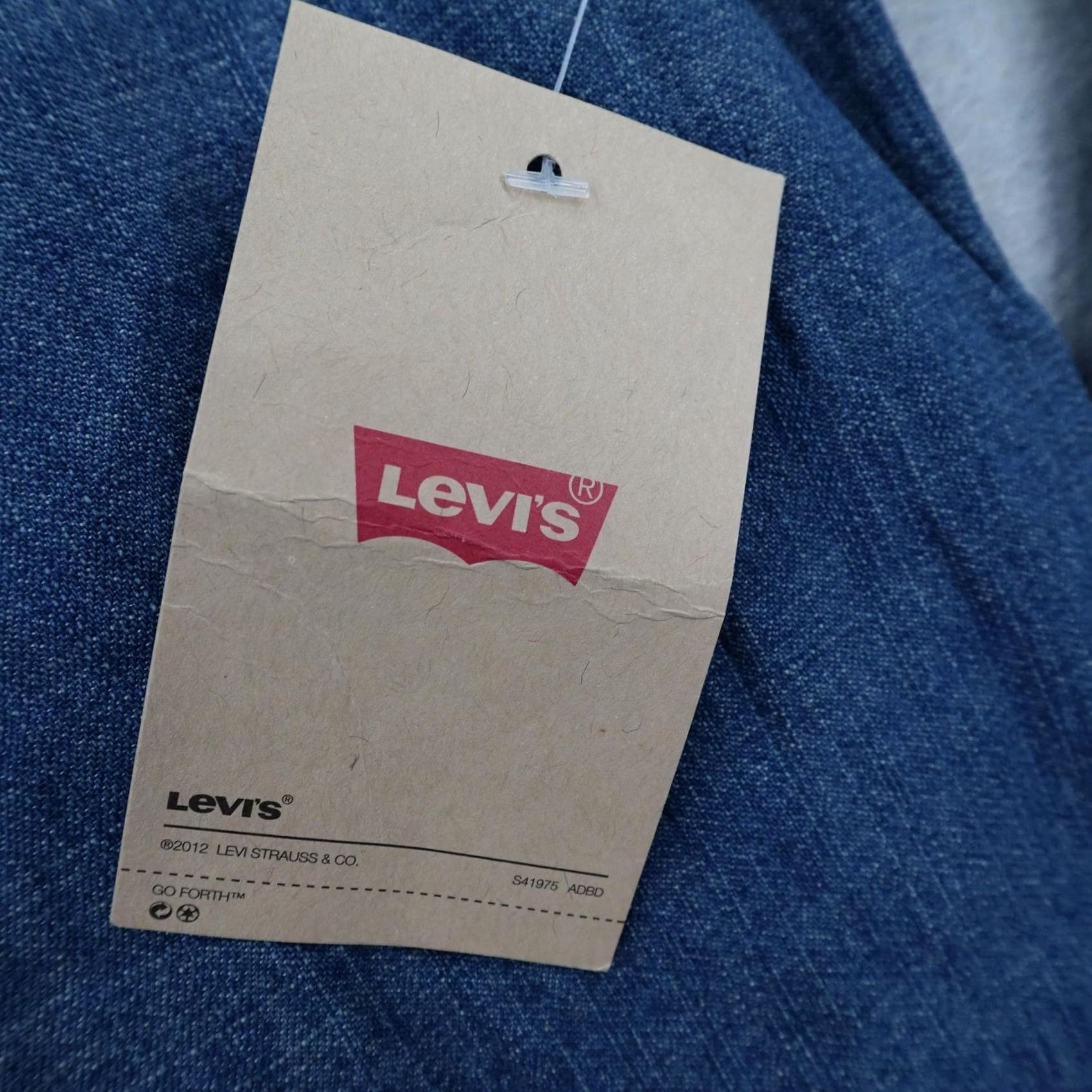 Levi's Levis Shirt Mens 2XL Blue Denim Jean Western Pearl Snap Red Tab Rodeo Ranch NEW Size US XXL / EU 58 / 5 - 4 Thumbnail