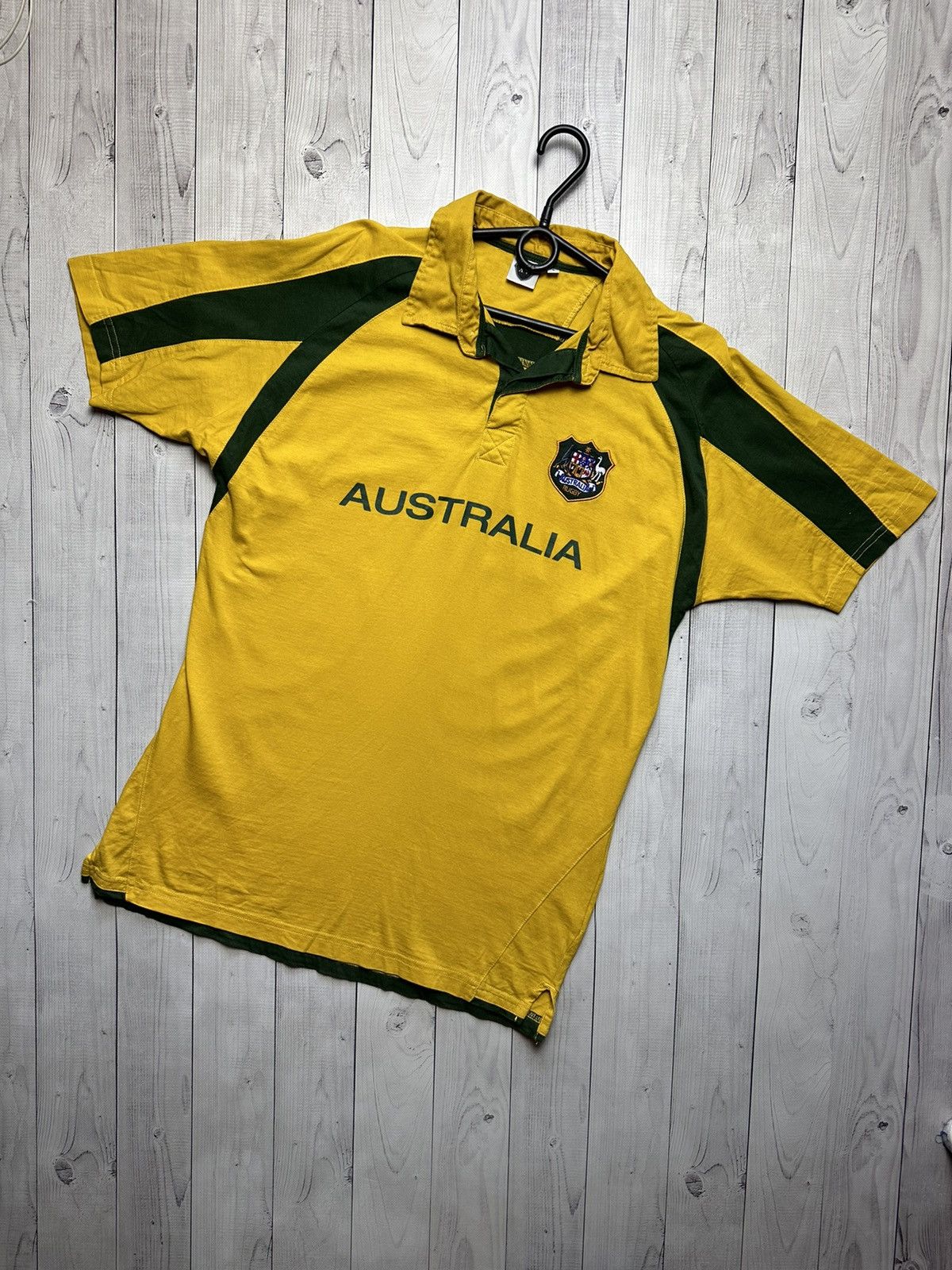 Vintage Vintage Australia rugby jersey yellow size L logo Size US L / EU 52-54 / 3 - 1 Thumbnail