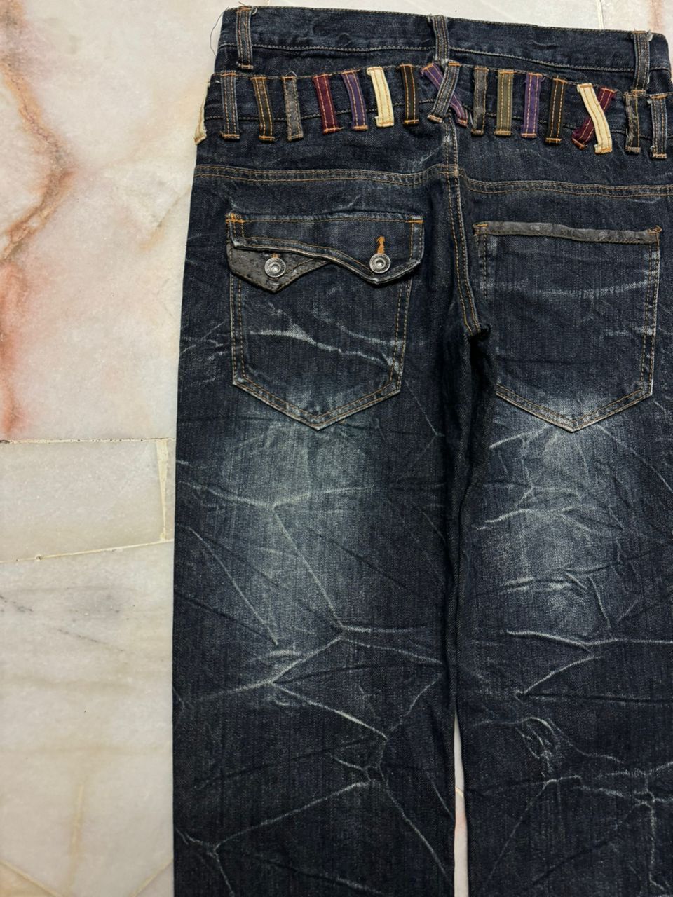 Undercover 💥Double Waist💥Insane Nylus Clawmark Zipper Style Dark Jeans Size US 29 - 16 Thumbnail