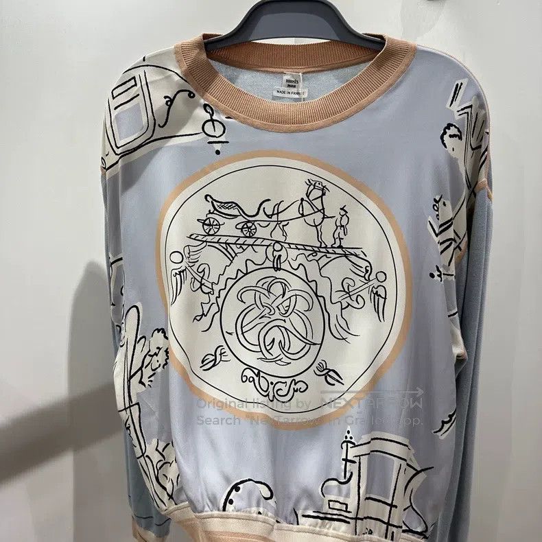 Hermes Hermes Carriage Silk Long Sleeve Size M / US 6-8 / IT 42-44 - 6 Thumbnail