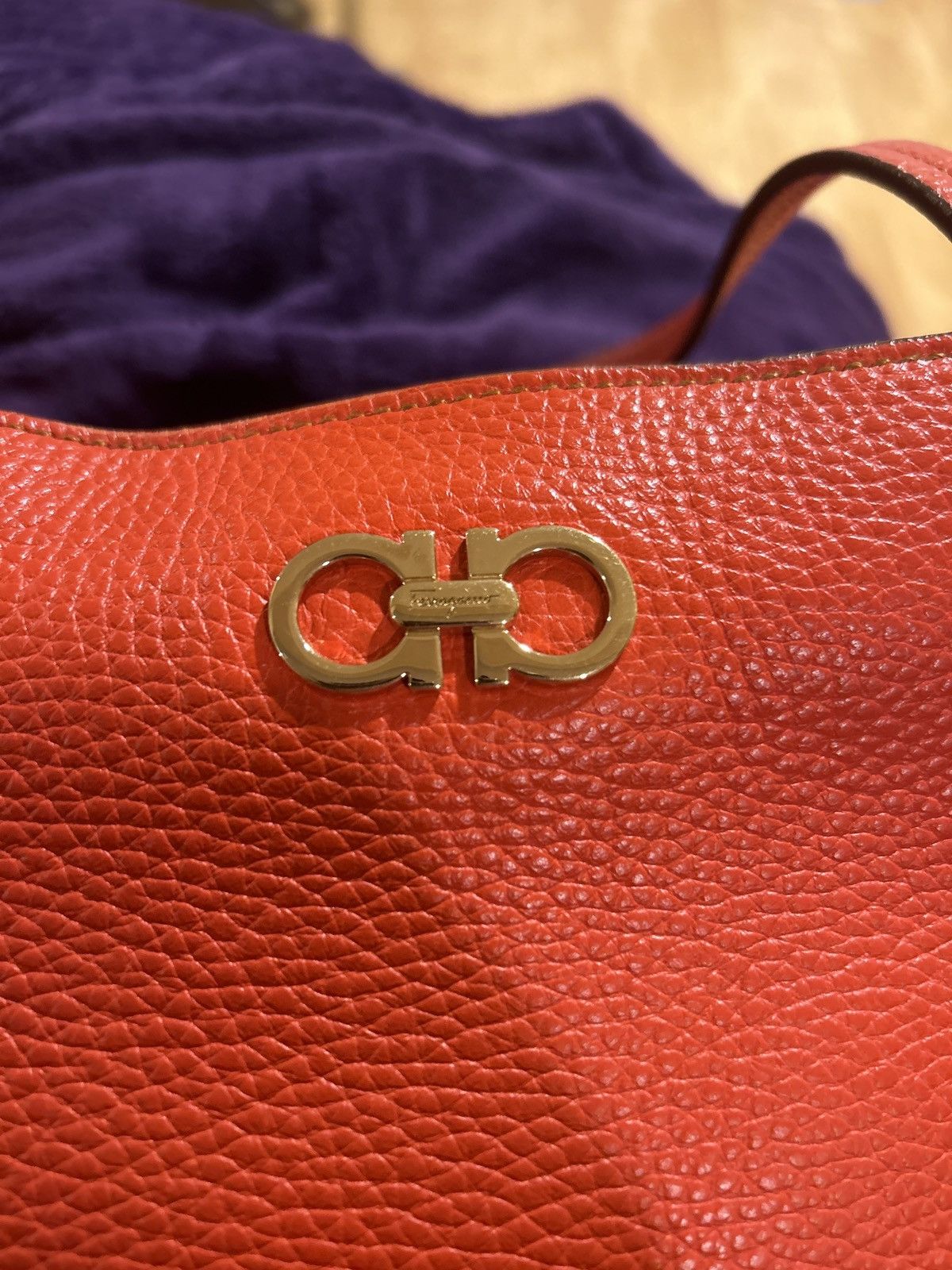 Salvatore Ferragamo Ferragamo Bice Leather Tote Bag Size ONE SIZE - 7 Thumbnail