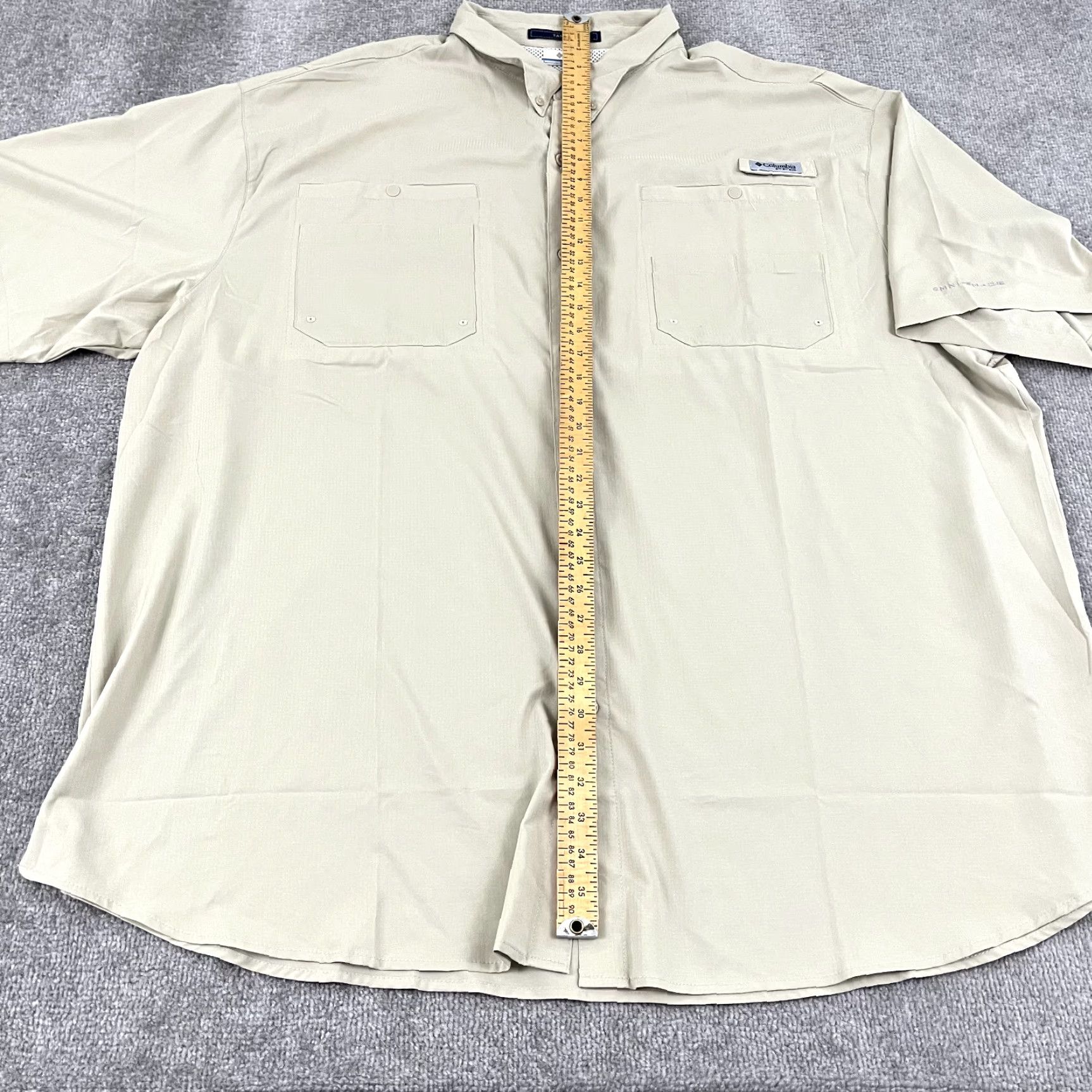 Vintage COLUMBIA Shirt Mens 4XT Tall Brown TAMIAMI PFG Button Down Vented Fishing Gear Size US XXL / EU 58 / 5 - 4 Thumbnail