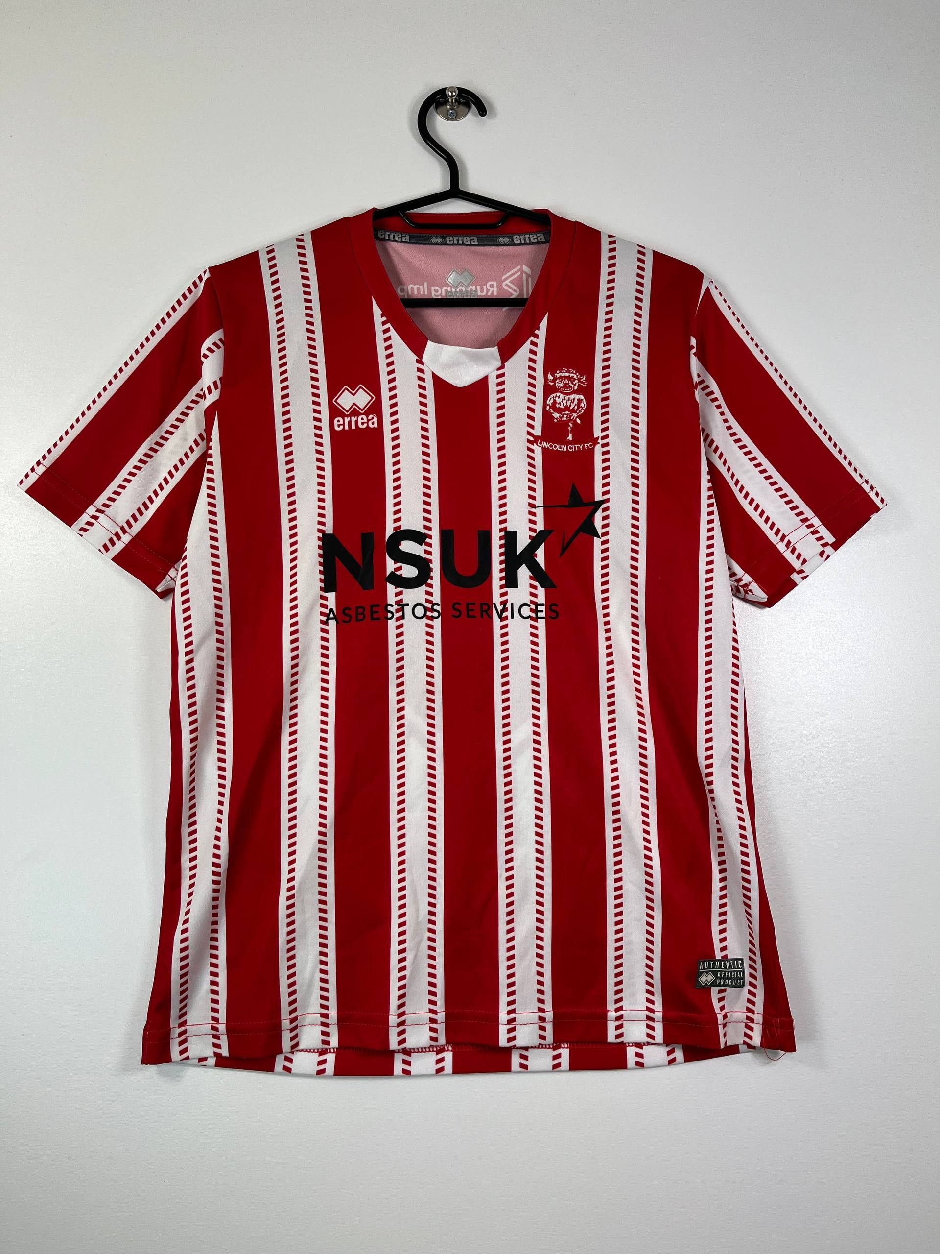 Errea Lincoln City 2018 2019 Home Shirt Errea NSUK Sponsor Size XS Size US XS / EU 42 / 0 - 1 Thumbnail