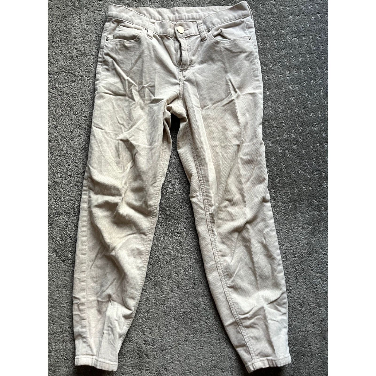 Bdg BDG Womens Jeans Corduroy High Rise White Size 25 Regular Inseam 25 Cotton Polyester Lyrca Mom Urban Outfitters Size 42" / US 20 - 3 Thumbnail