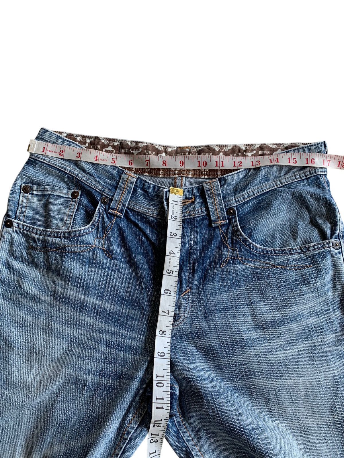 Edwin VINTAGE FLARE EDWIN XV NAVAJO FADED&RUSTY JAPANESE DENIM Size US 34 / EU 50 - 16 Thumbnail