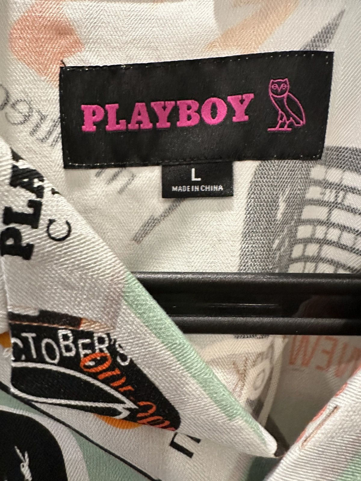 October's Very Own × Playboy OVO × PLAYBOY Silk Shirt Size US L / EU 52-54 / 3 - 3 Thumbnail
