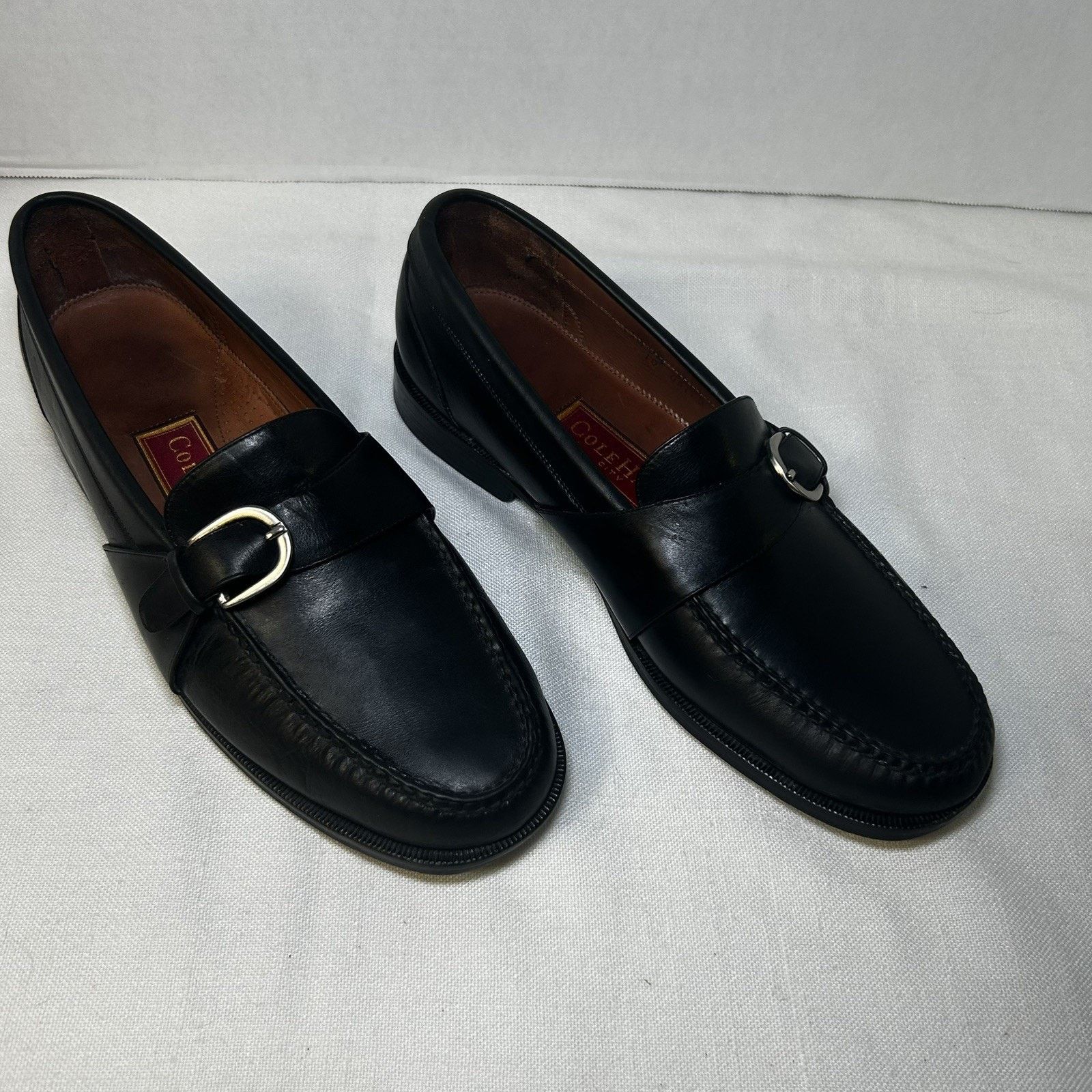 Cole Haan Cole Haan 10.5D Men’s Black Leather Dress Slip On Buckle Size US 10.5 / EU 43-44 - 2 Thumbnail